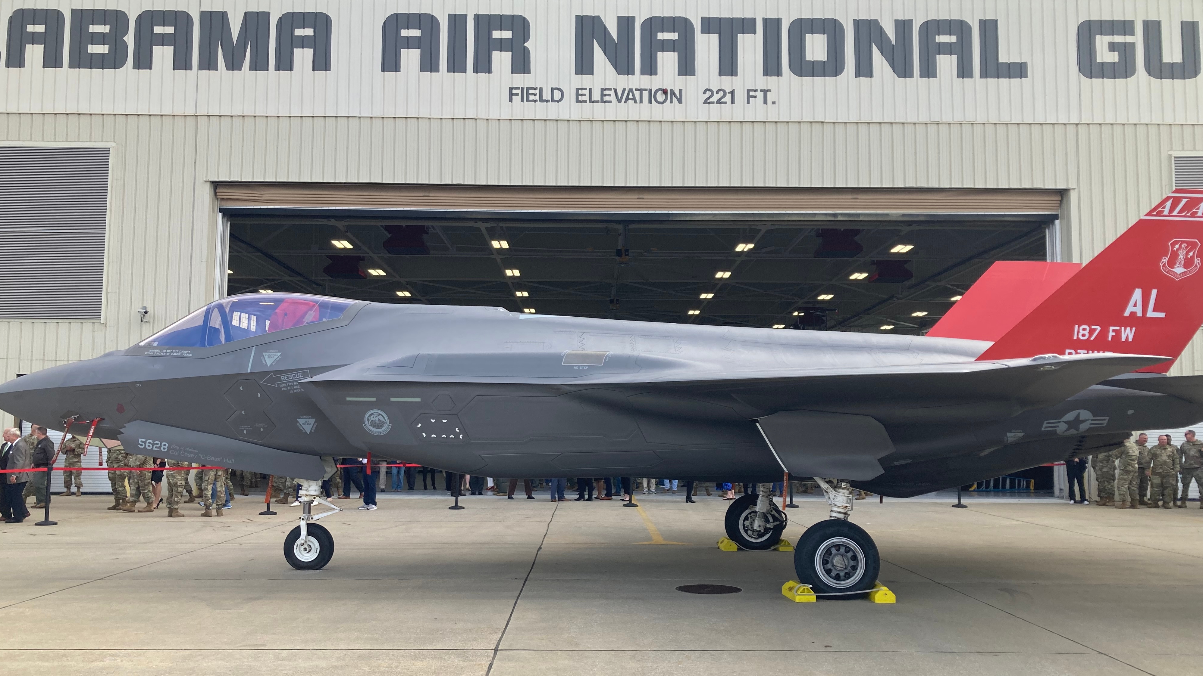 Alabama Air National Guard's 'Red Tails' wing shows off new