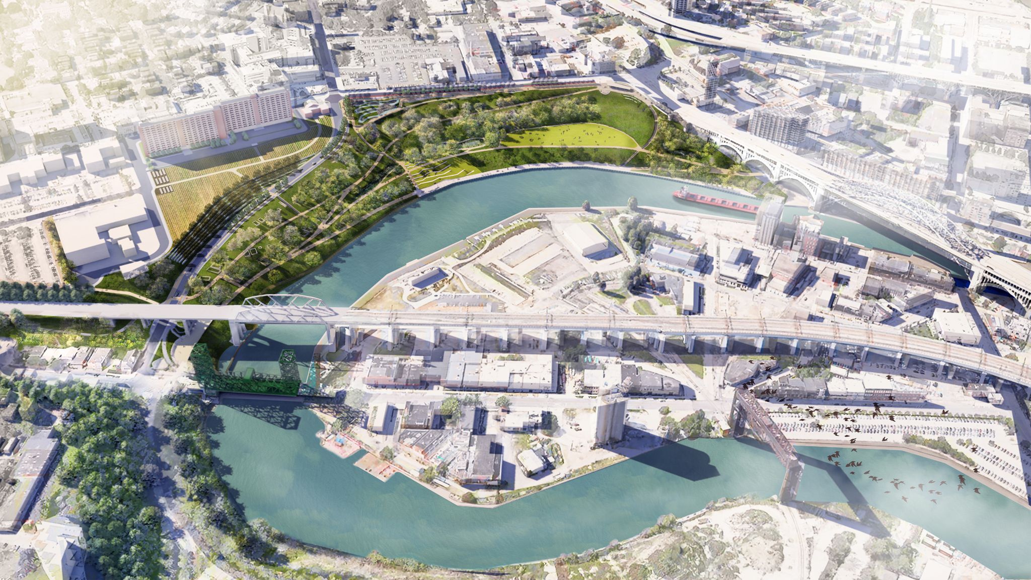 First look: Newest renderings of Irishtown Bend Park depict a project ...