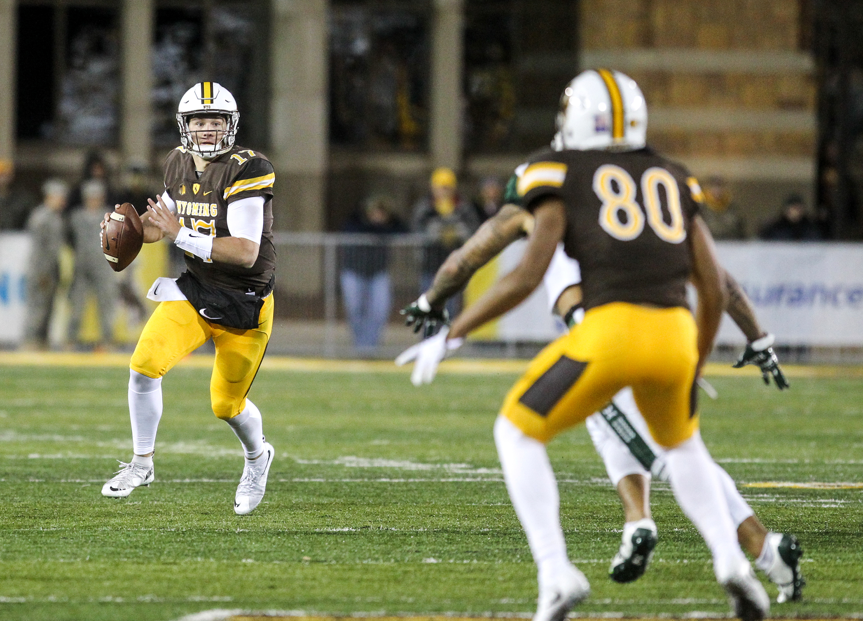 Ex-Wyoming teammates Josh Allen and Logan Wilson meet Monday night