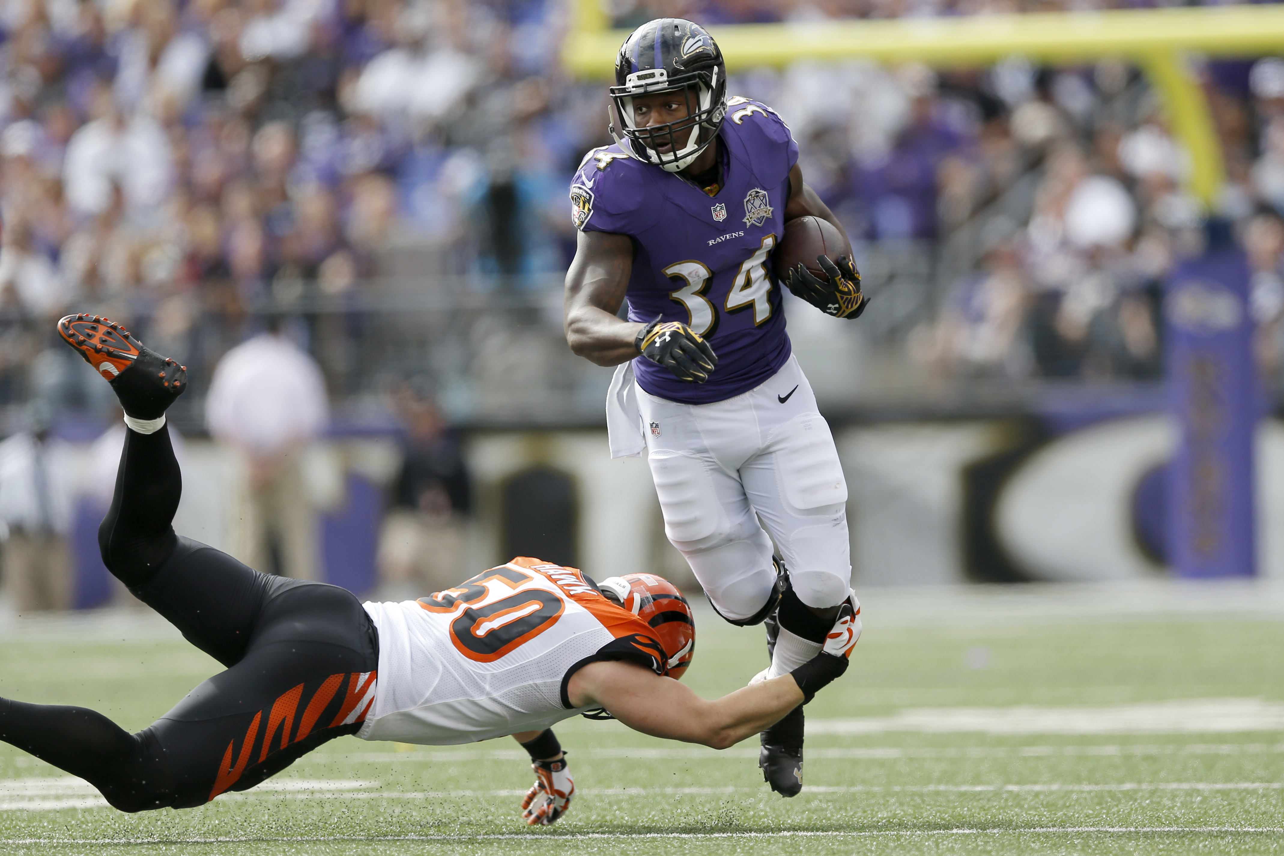 Former Baltimore Ravens running back Lorenzo Taliaferro dies at 28 