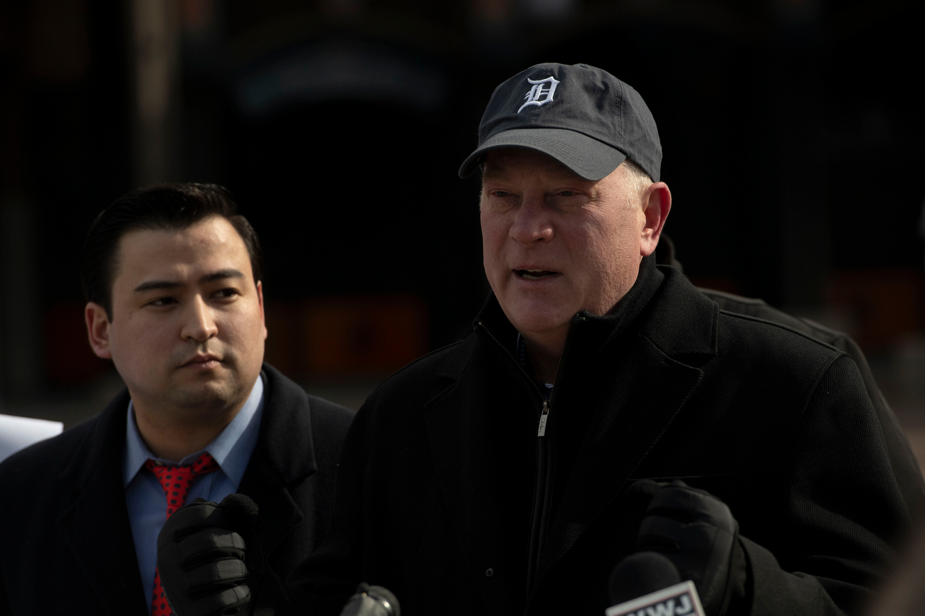 Republican State legislators hold a press conference asking for an ...