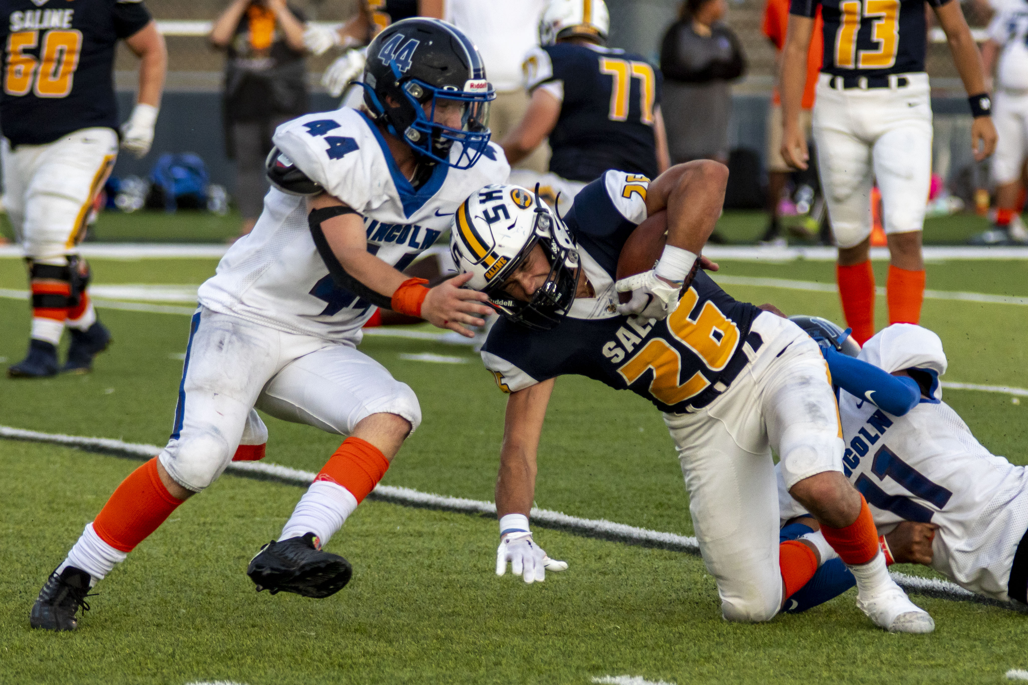 Michigan high school football: Saline's CJ Carr picks apart Brighton in  42-3 Week 1 rout