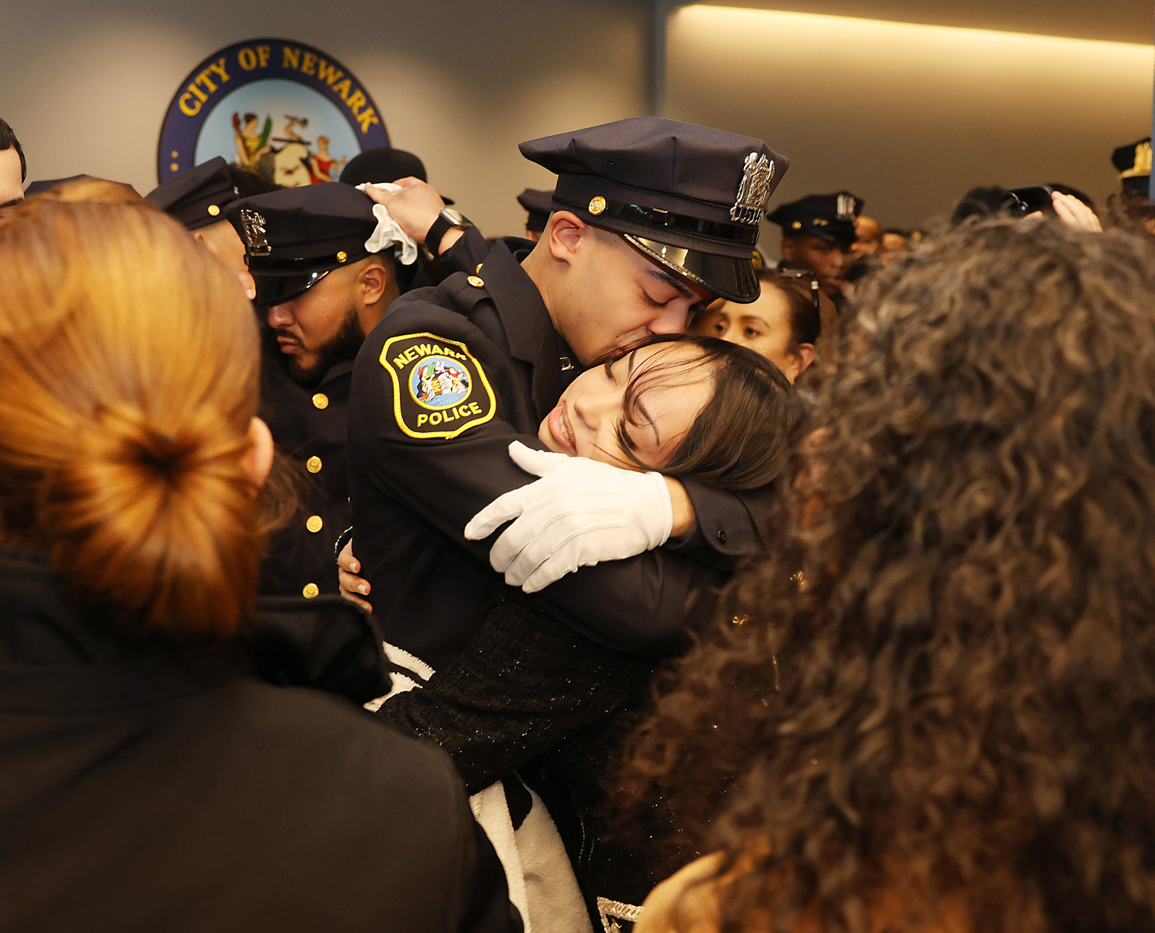 The graduation ceremony for the new class of Newark Police officers ...