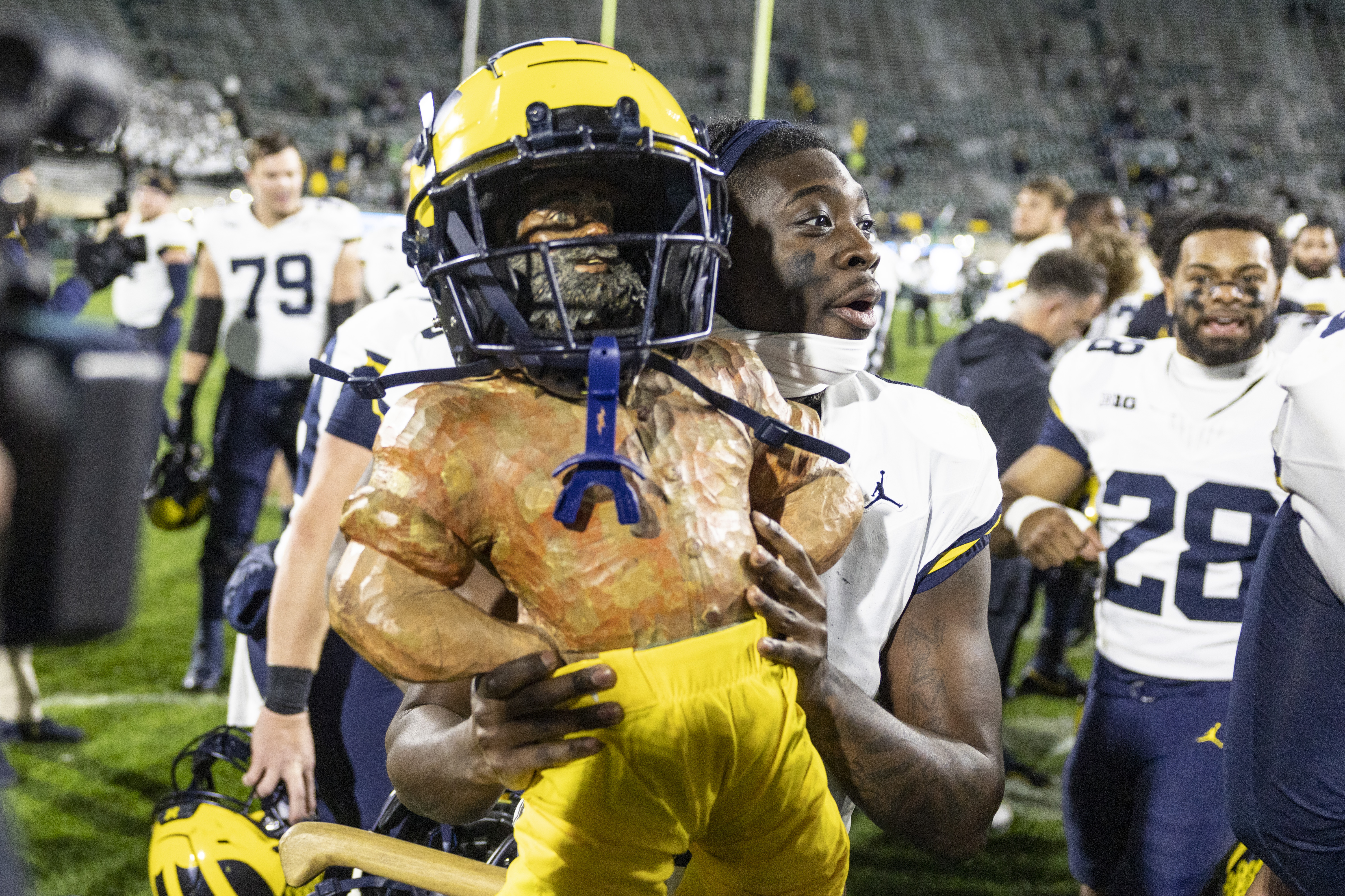 Michigan football defeats Michigan State 49 0 mlive