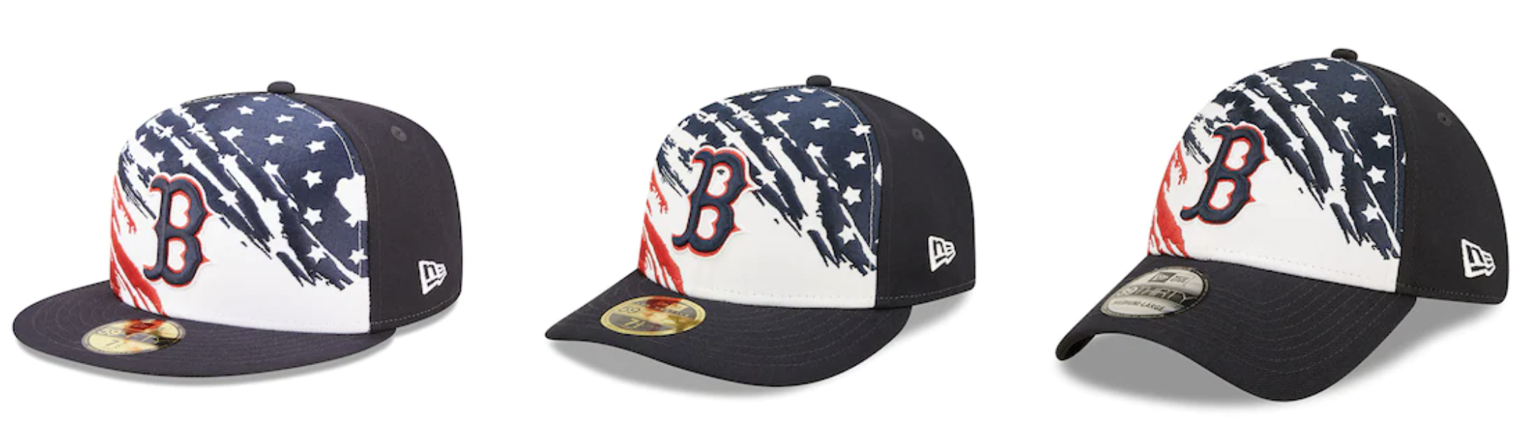 Men's New Era Navy Boston Red Sox 2022 4th of July Bucket Hat