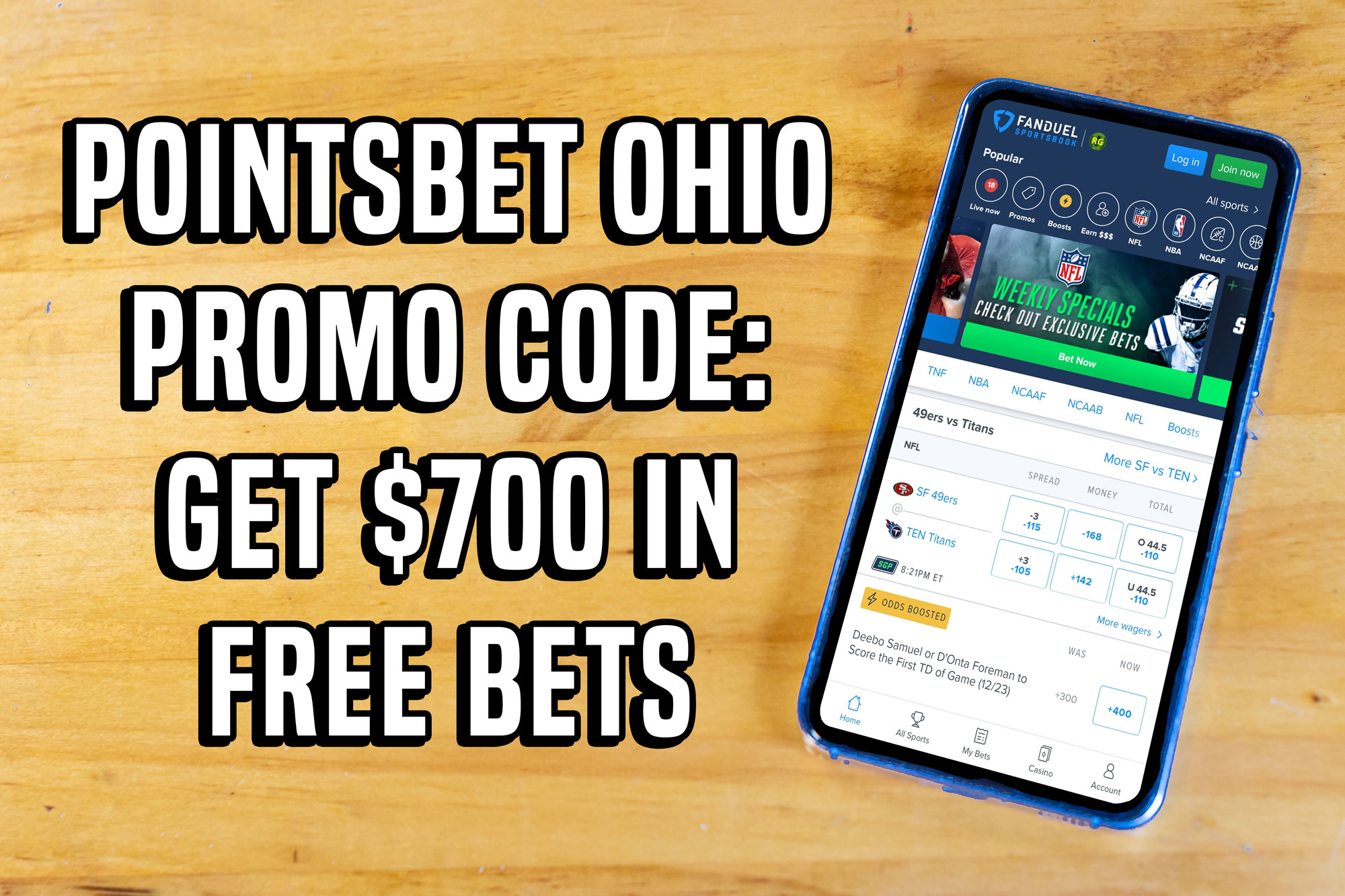 PointsBet Promo Code - Get 5 $100 Second Chance Bets