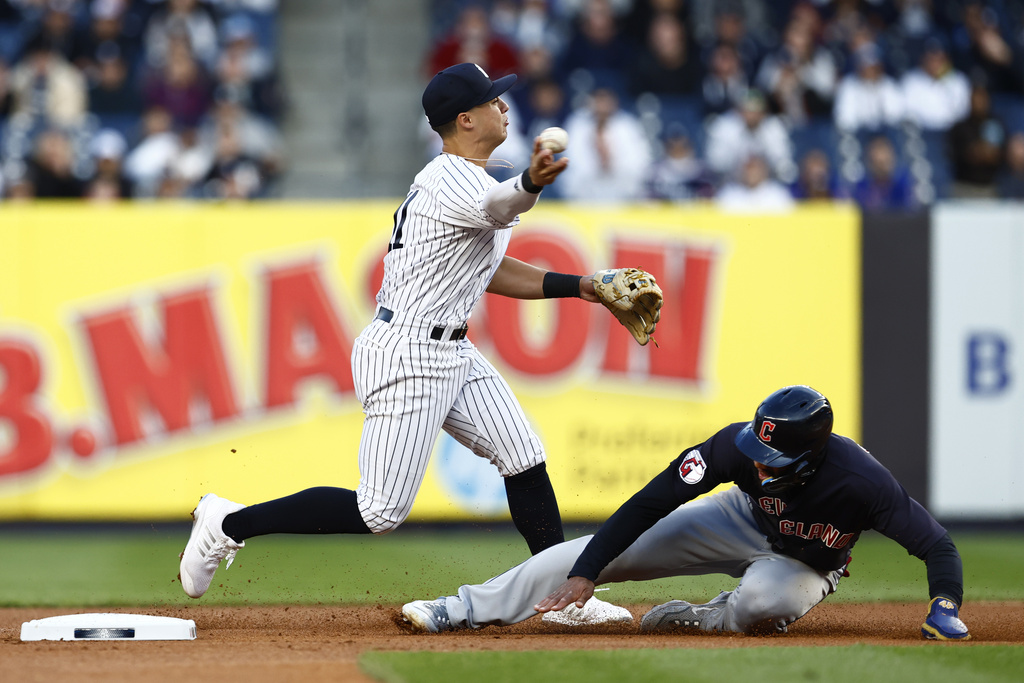 Yankees' Gleyber Torres Mocks Guardians' Josh Naylor With Baby