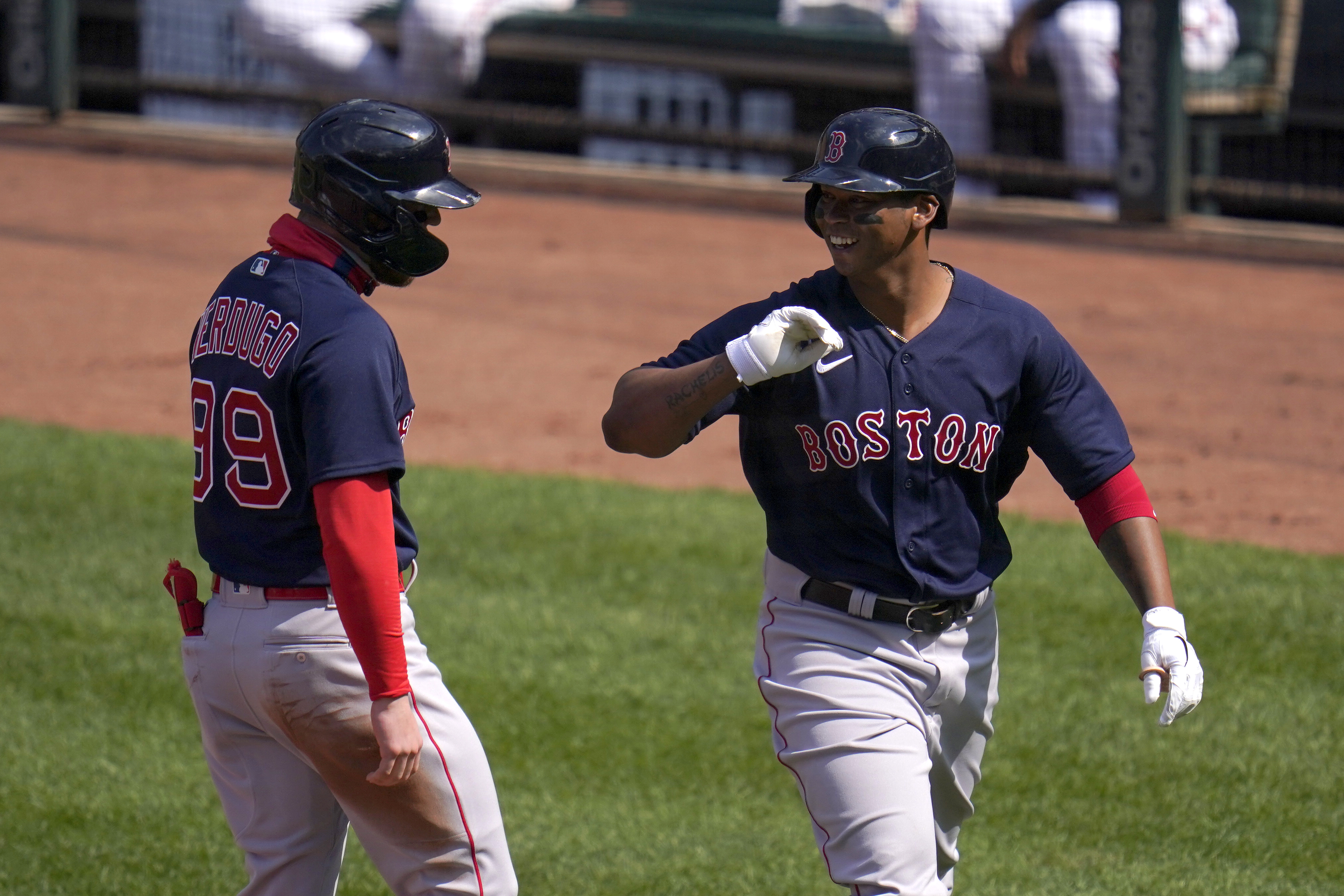 24-year-old Rafael Devers hits his 30th home run, and offers a