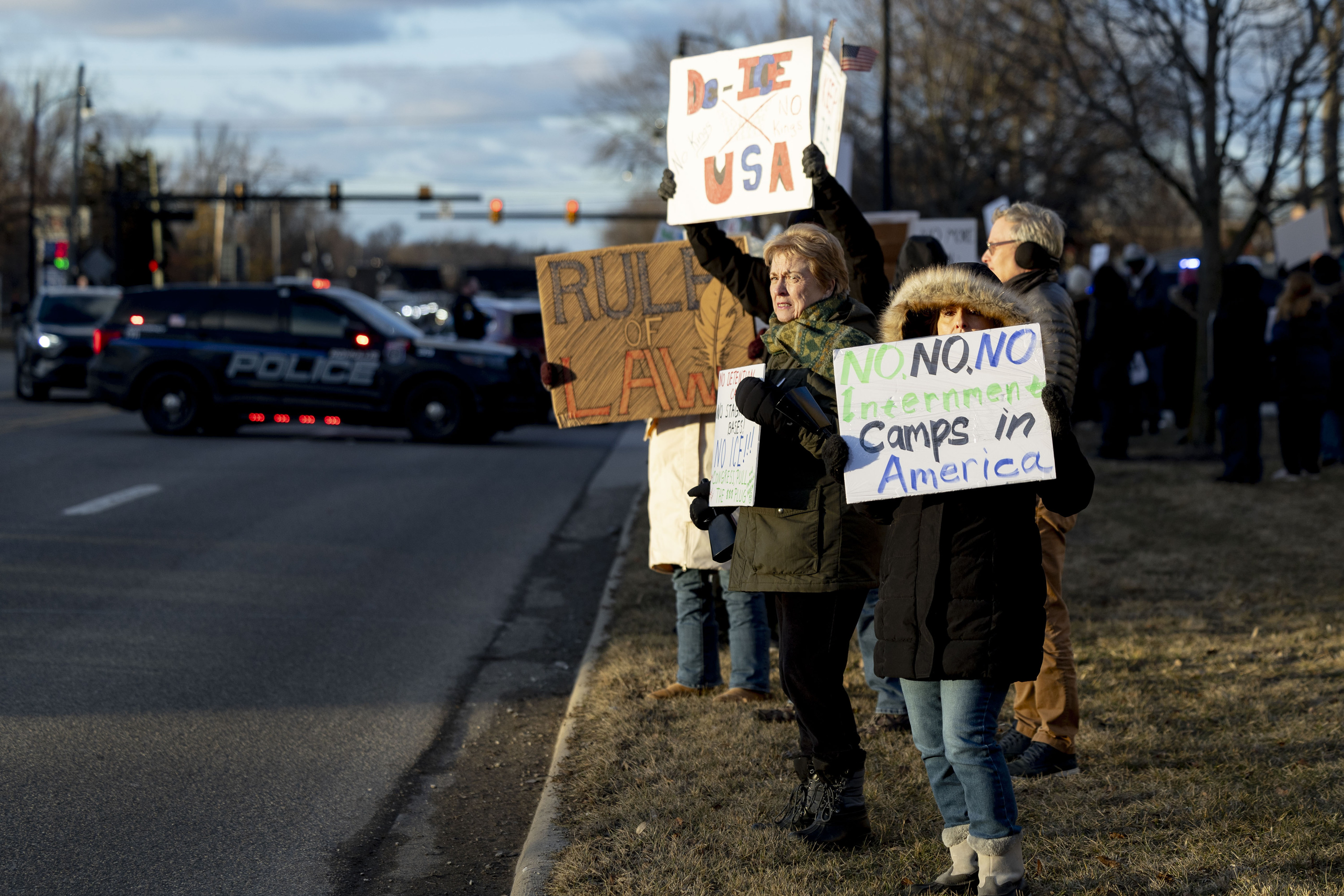 Protesters and politicians denounce proposed ICE facility at Romulus ...