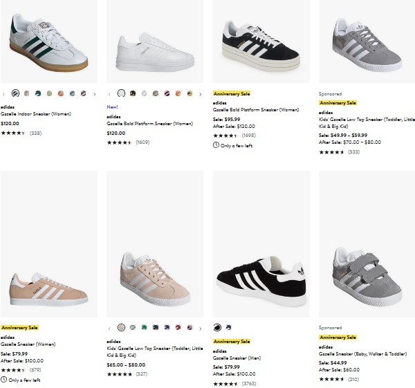 adidas gazelle silver green womens adidas Gazelle Indoor Shoes - Women's - Core Black / White / Gum main image 0