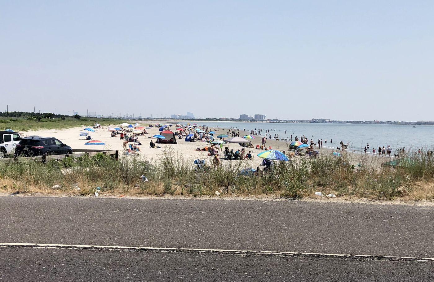 Beachgoers head to the Jersey Shore for the July 4th holiday weekend