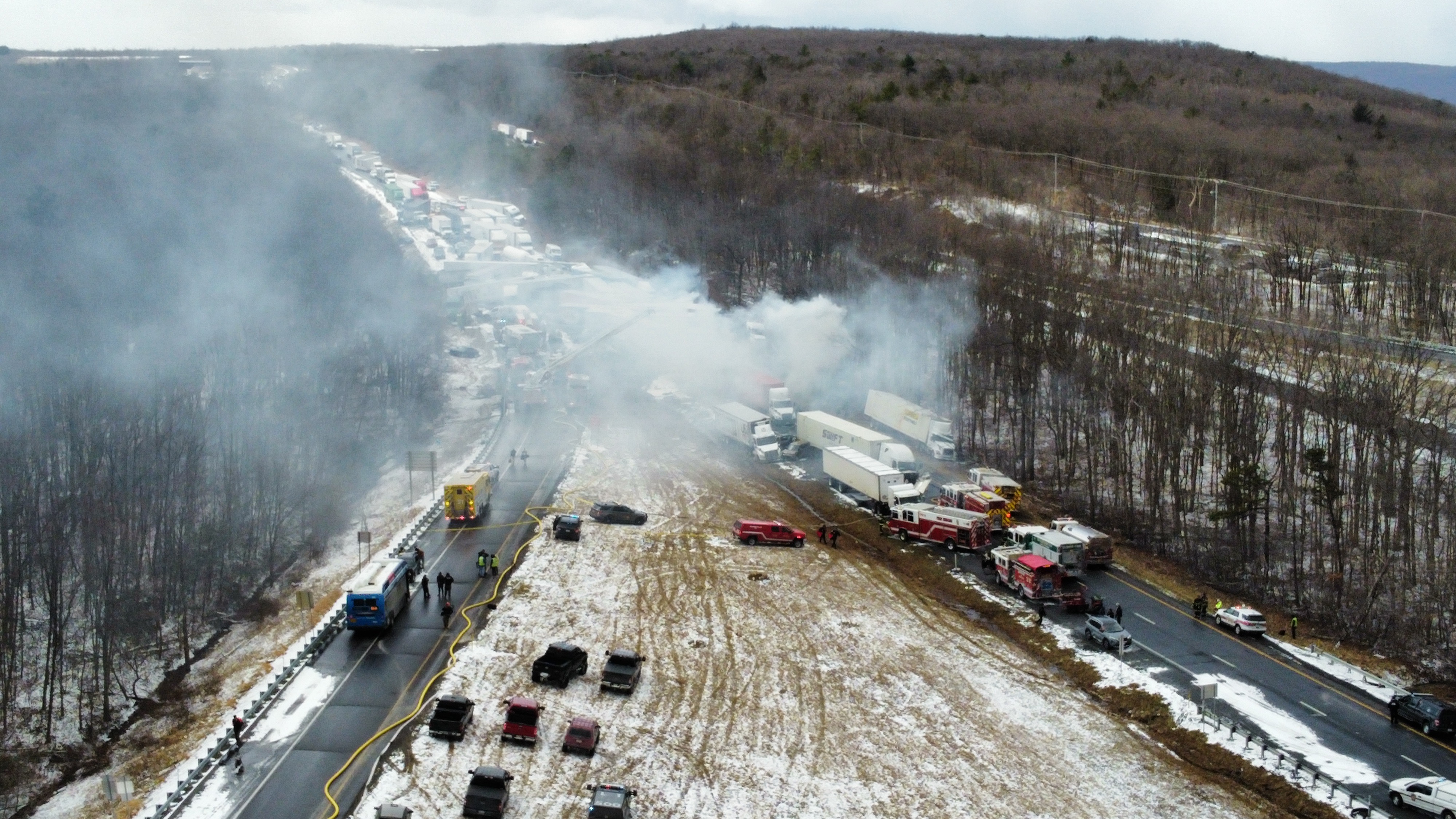 Massive pile-up on Interstate 81 in Schuylkill County - pennlive.com