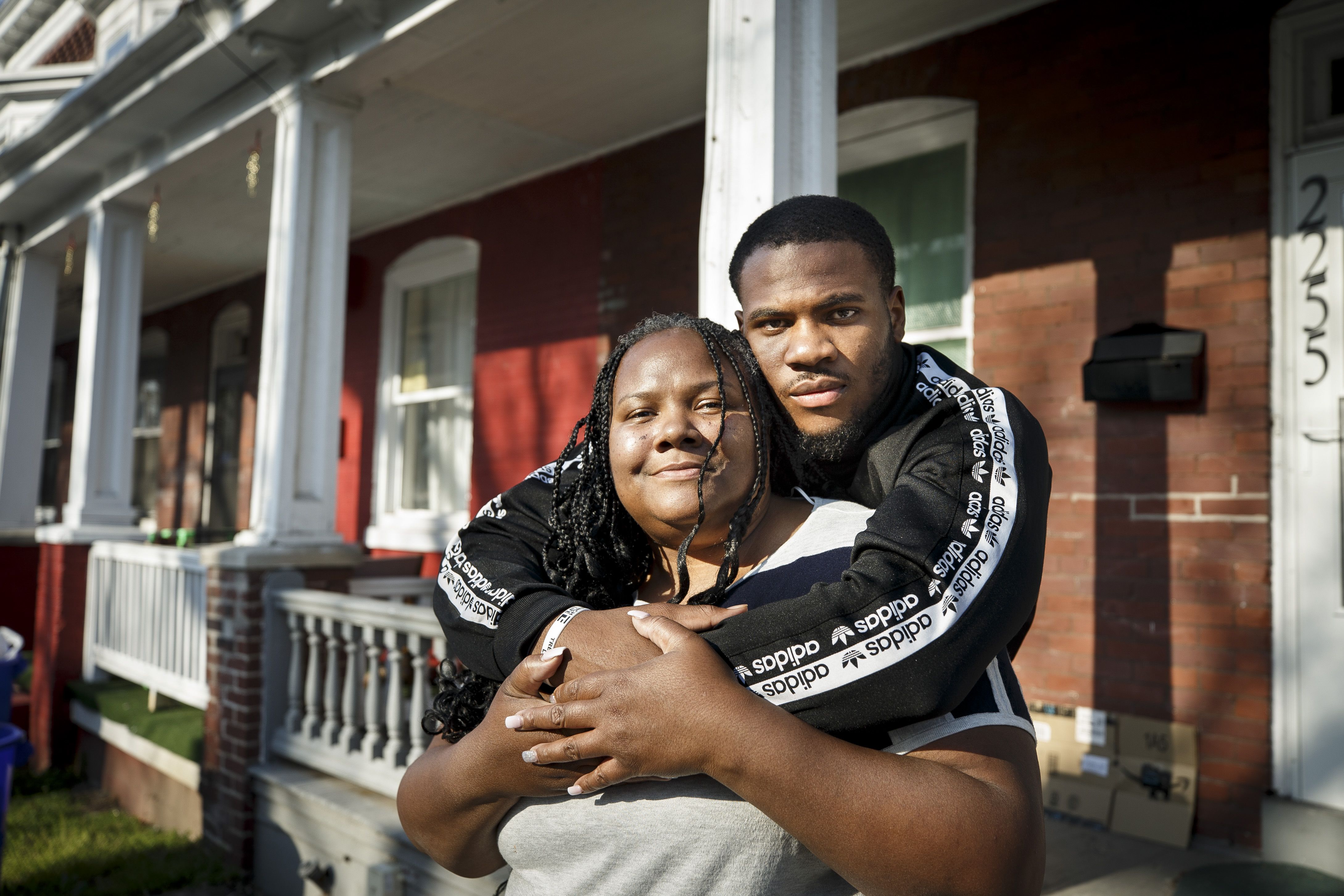 Micah Parsons at his childhood home in Harrisburg 