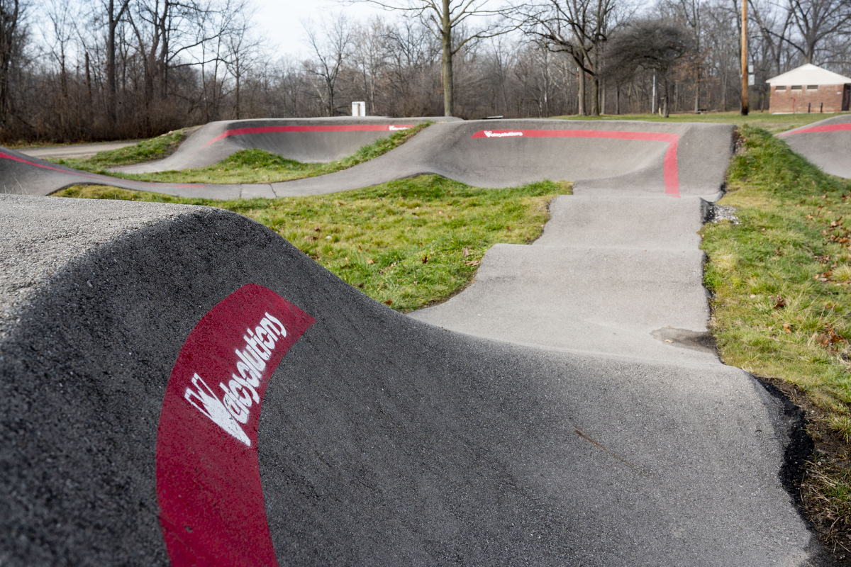 Hines Park bicycle pump track in Westland