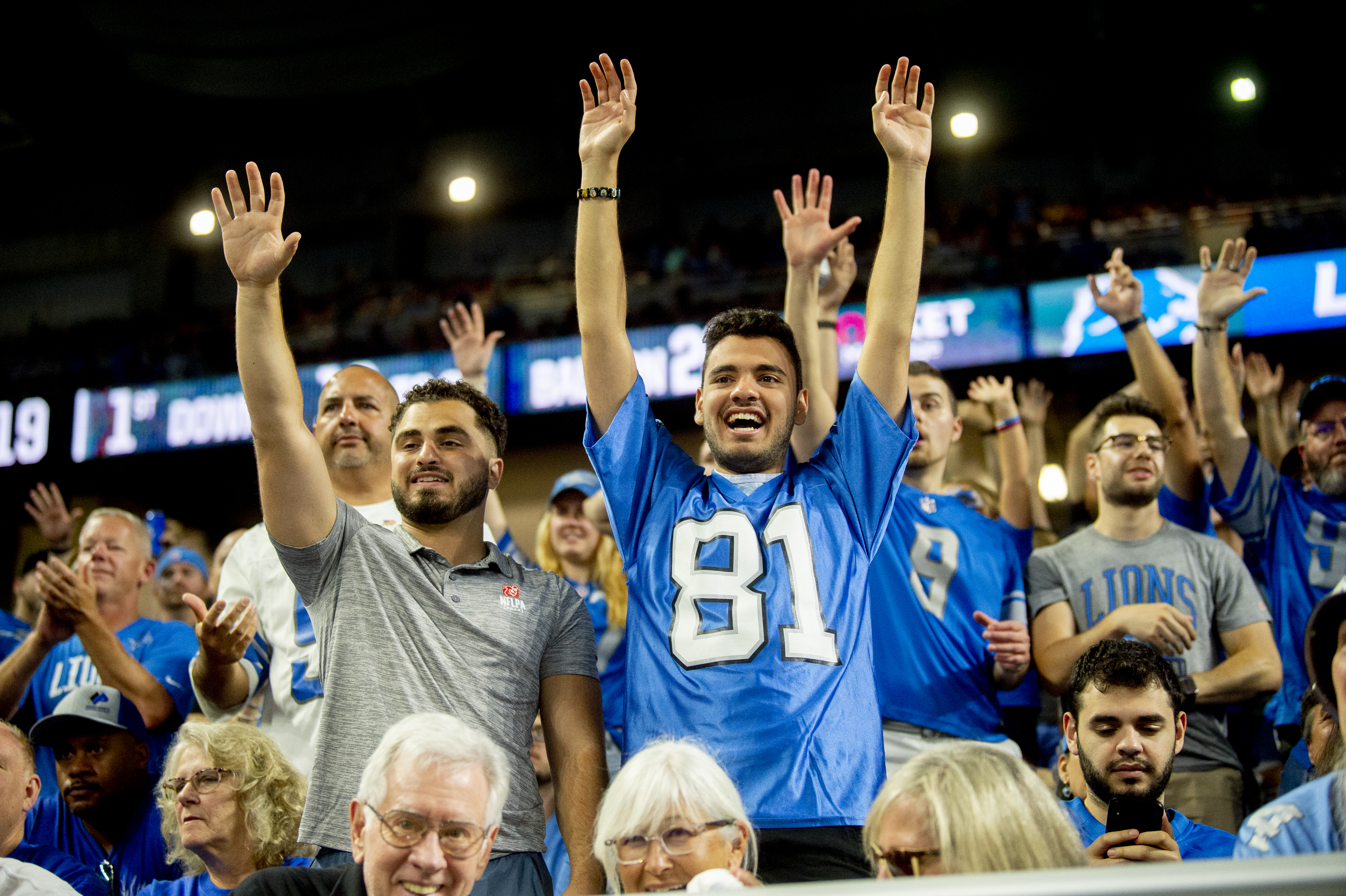 Detroit Lions fans fill Ford Field in season-opener against Philadelphia  Eagles 