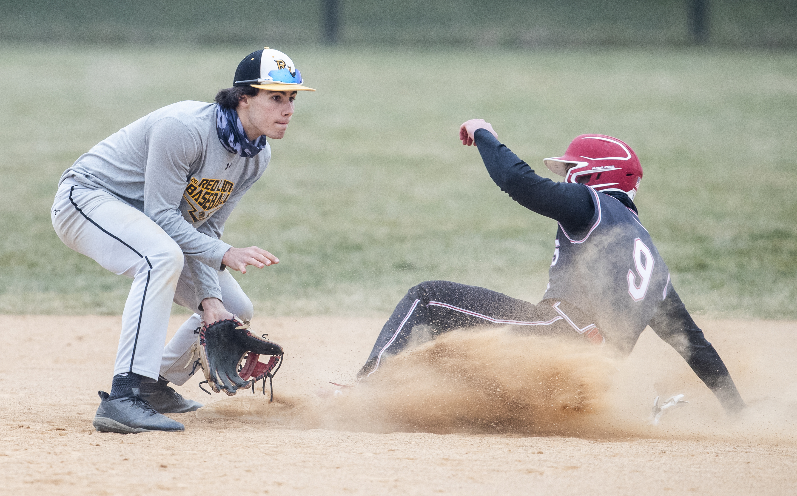Brandon Ritchey Cumberland Valley vs Red Lion in high school baseball scrimmage ...