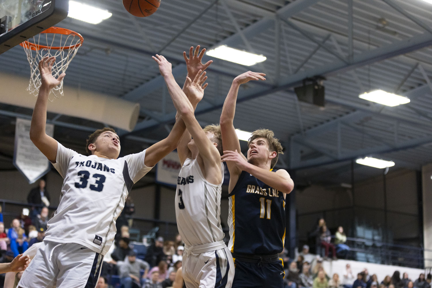 See photos as East Jackson defeats Grass Lake in a boys basketball game