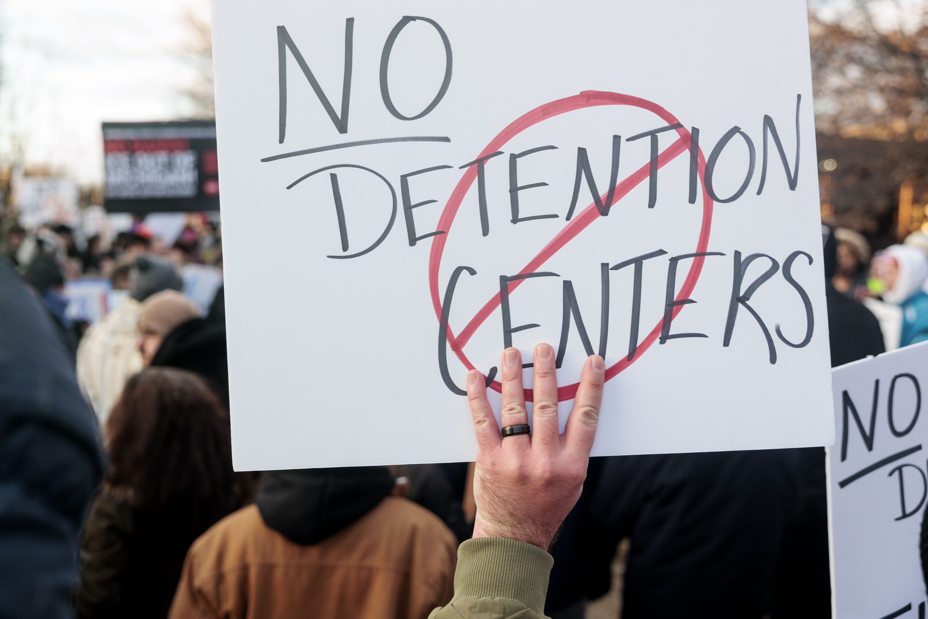 Protesters and politicians denounce proposed ICE facility at Romulus ...
