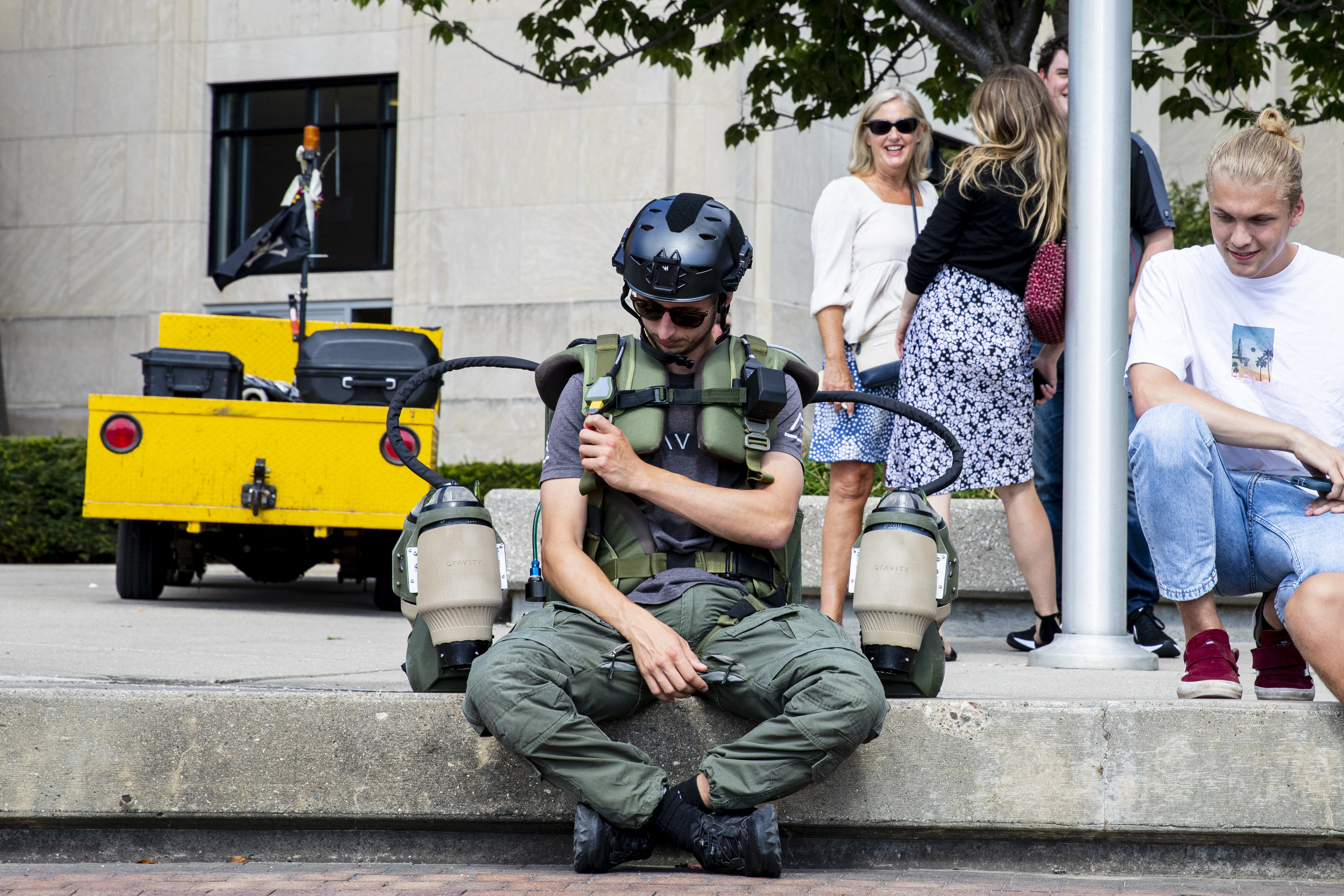 Gravity Founder Shows Off New Jet Pack By Flying Around Chicago