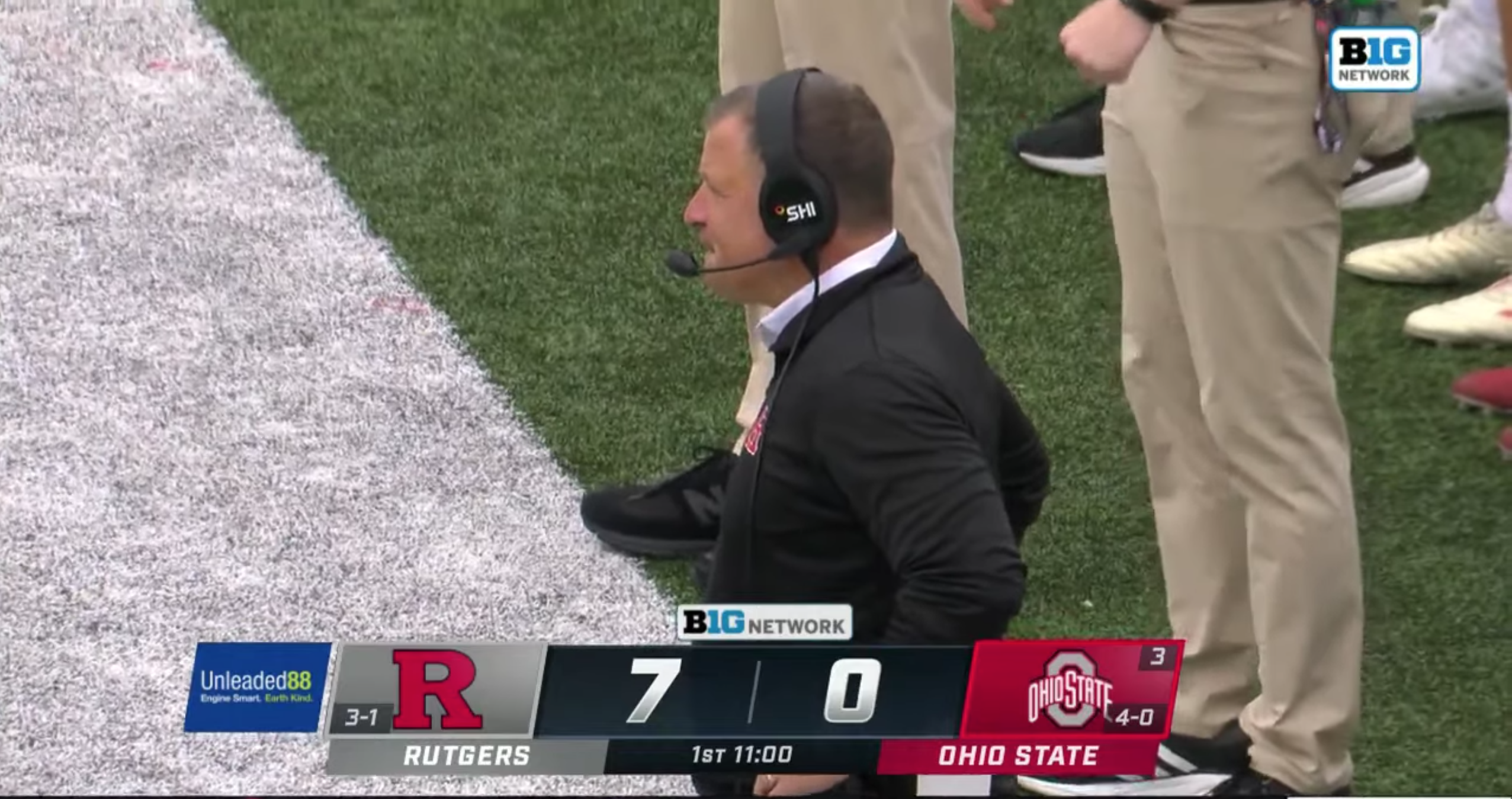 Ryan Day, Greg Schiano get heated during Ohio State-Rutgers game after late  hit on Buckeyes' punter