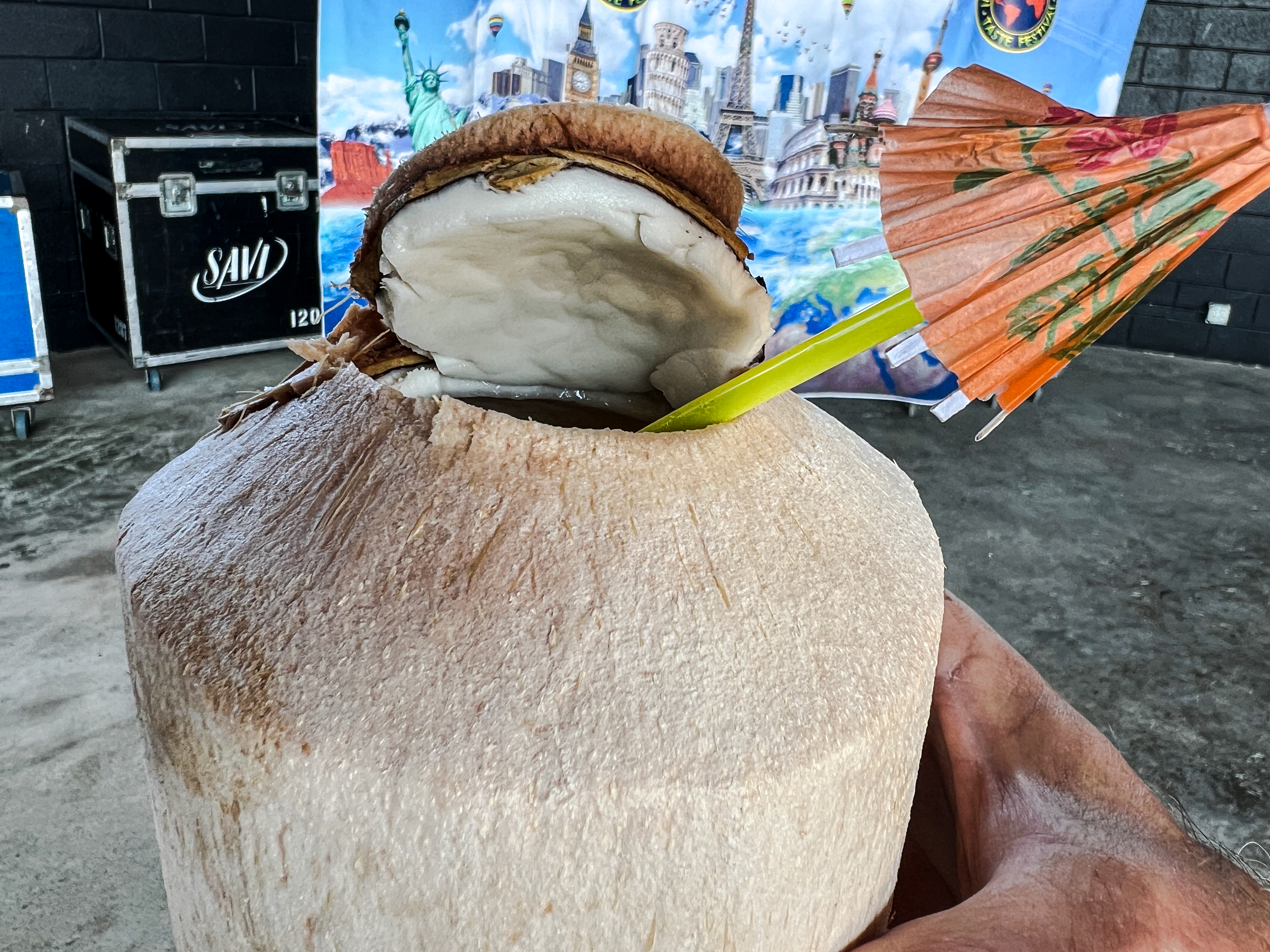 A freshly cracked coconut from MaPow at the New York State Fair. (Charlie Miller | cmiller@syracuse.com)