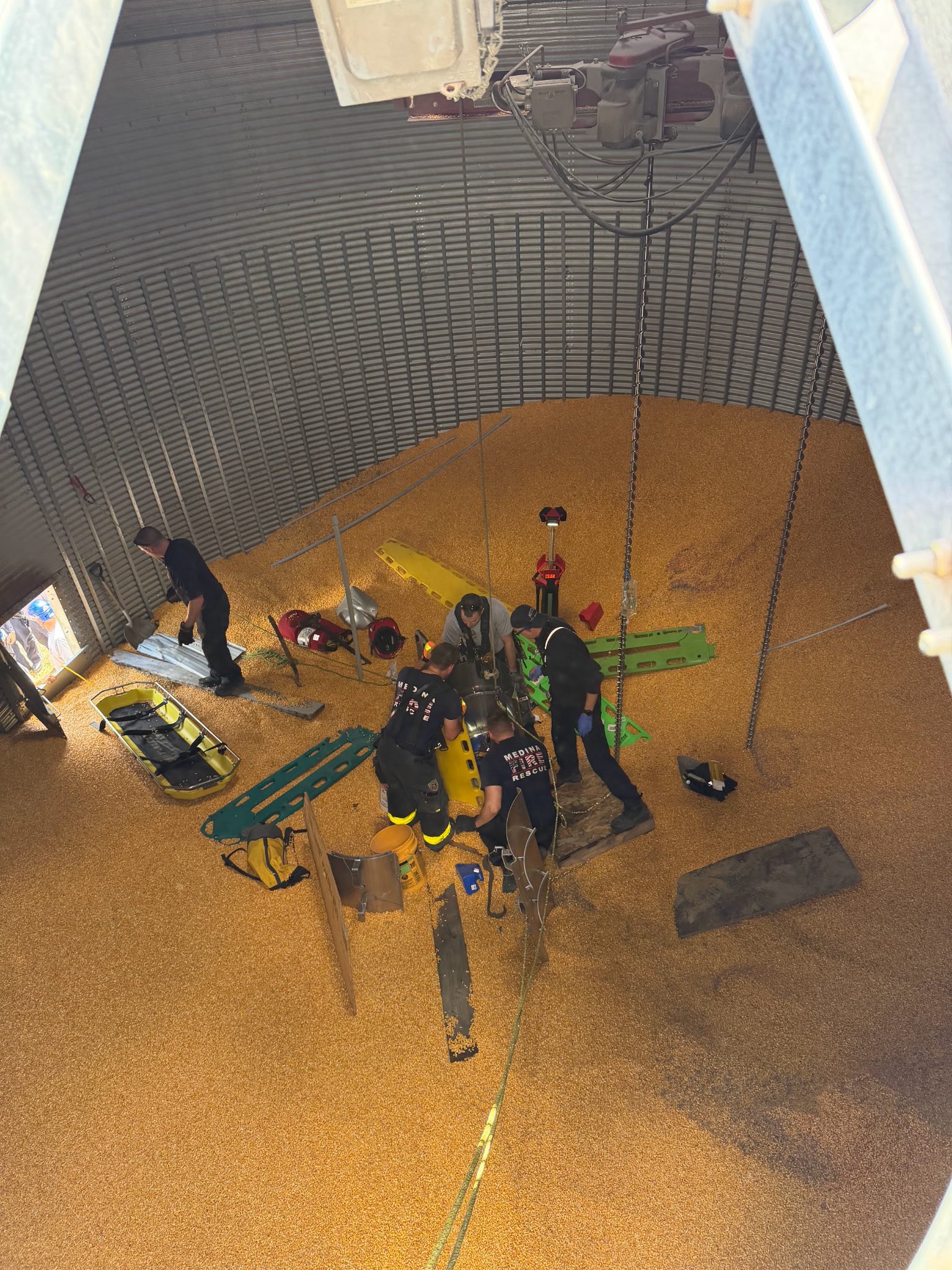 Medina firefighters rescue man trapped in corn silo - cleveland.com