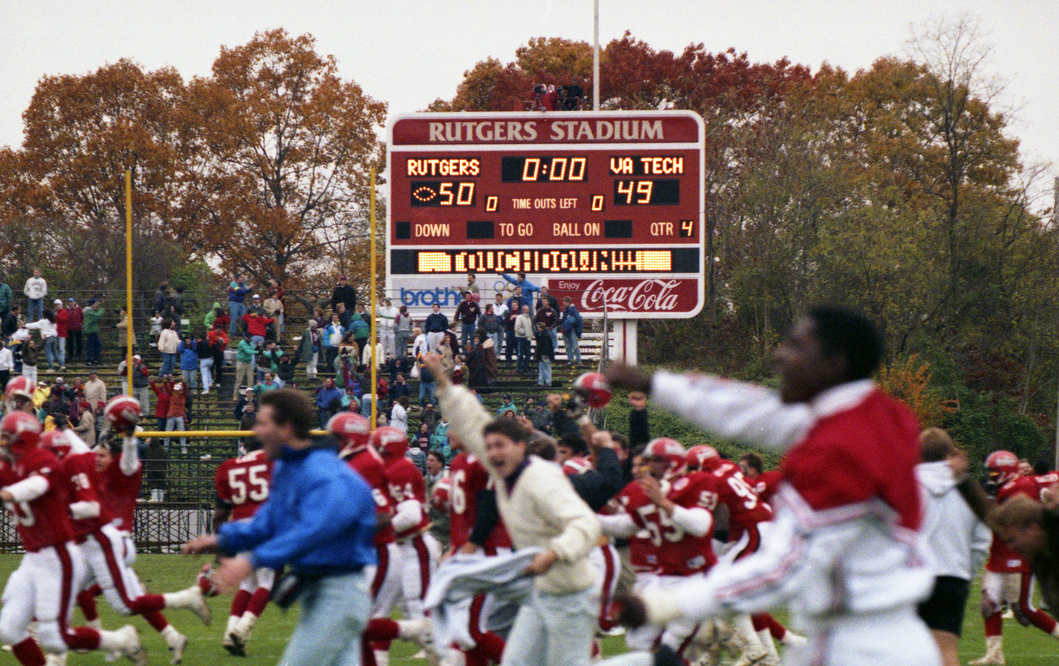 Miracle plays, a walk-off win and a mob scene Remembering Rutgers epic win over Virginia Tech