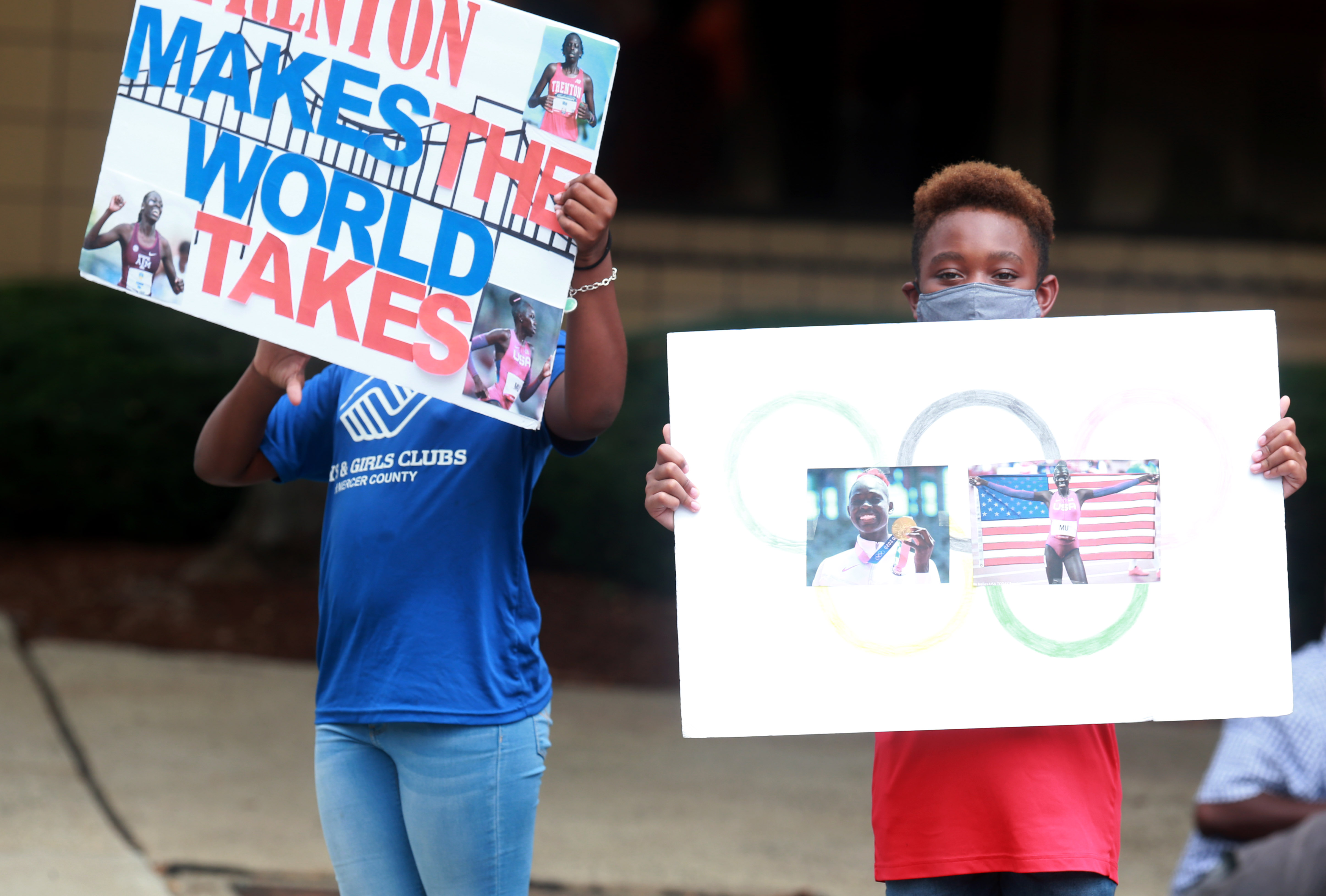 Trenton honors Olympic gold medalist Athing Mu with parade