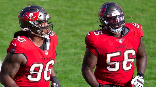 Tampa Bay Buccaneers defensive tackle Rakeem Nunez-Roches (56