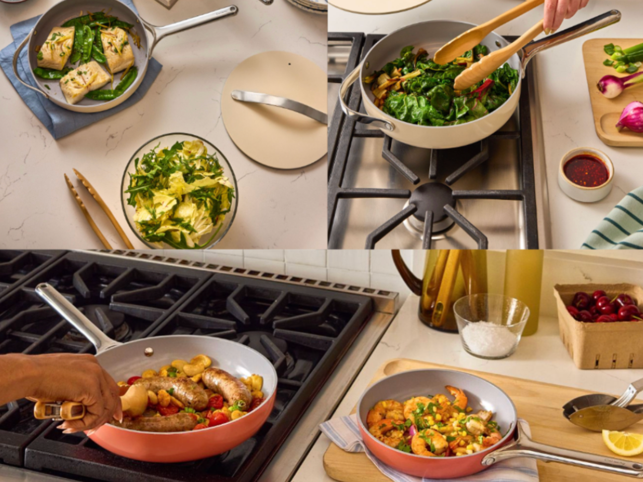 Caraway cookware adds 12-inch fry pan and 3-quart sauté pan with
