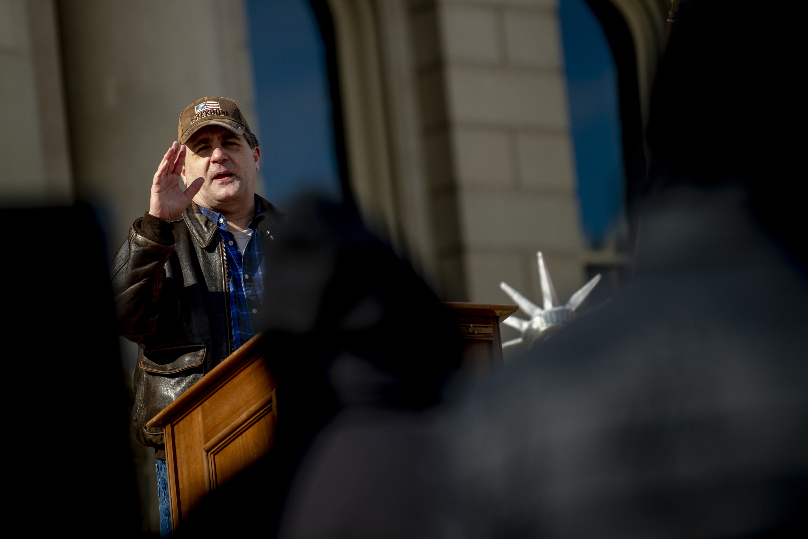 Conservative activists demand forensic audit at Michigan Capitol ...
