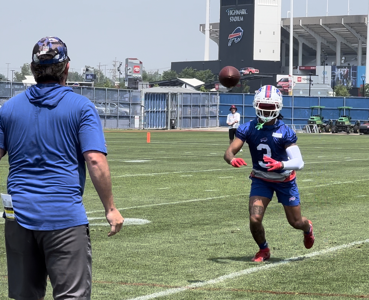 Bills' Damar Hamlin attends practices, takes part in individual drills