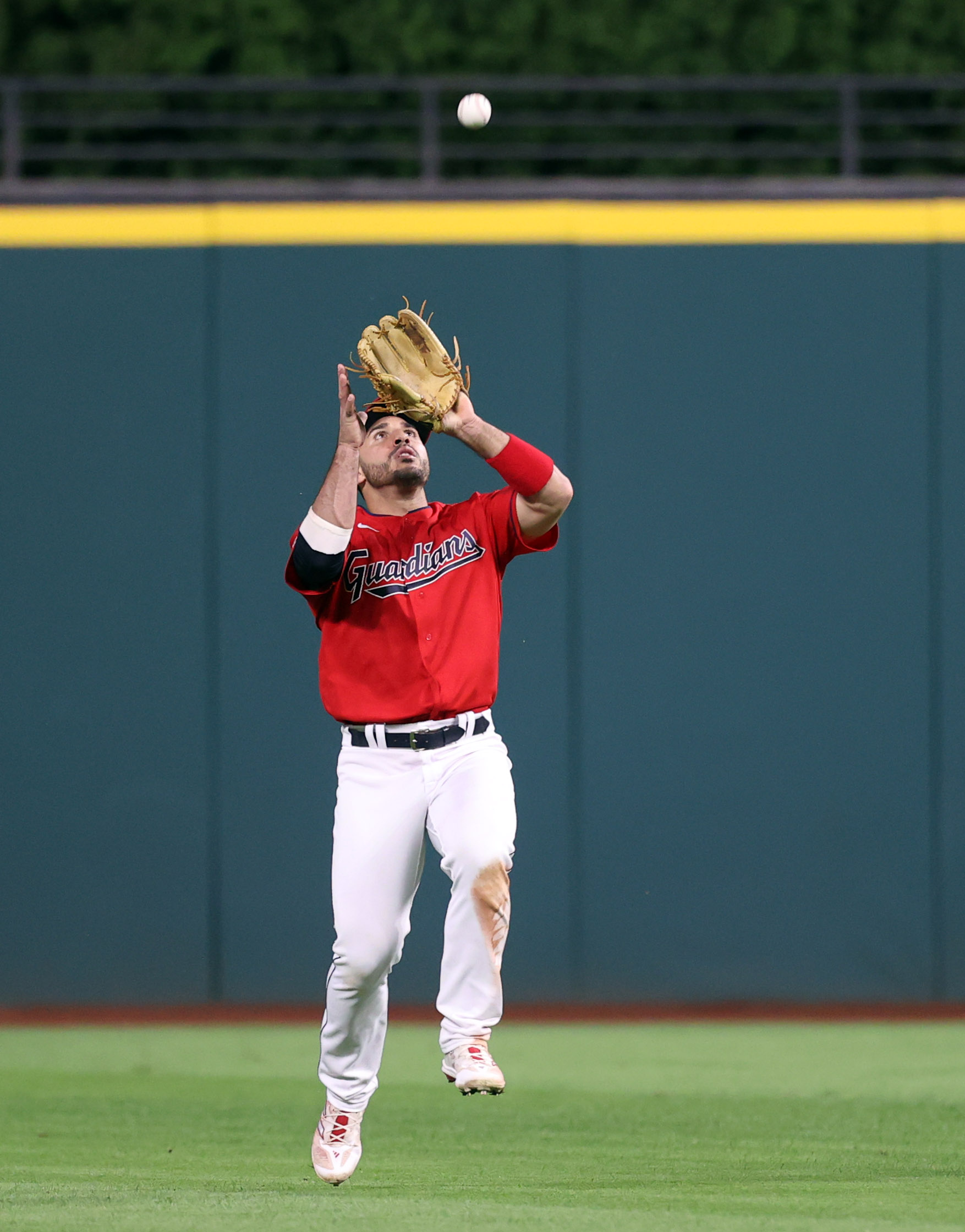 Baltimore, United States. 29th May, 2023. Cleveland Guardians first baseman Josh  Naylor (22) making contact with the pitch in the top of the third inning  against the Baltimore Orioles at Oriole Park