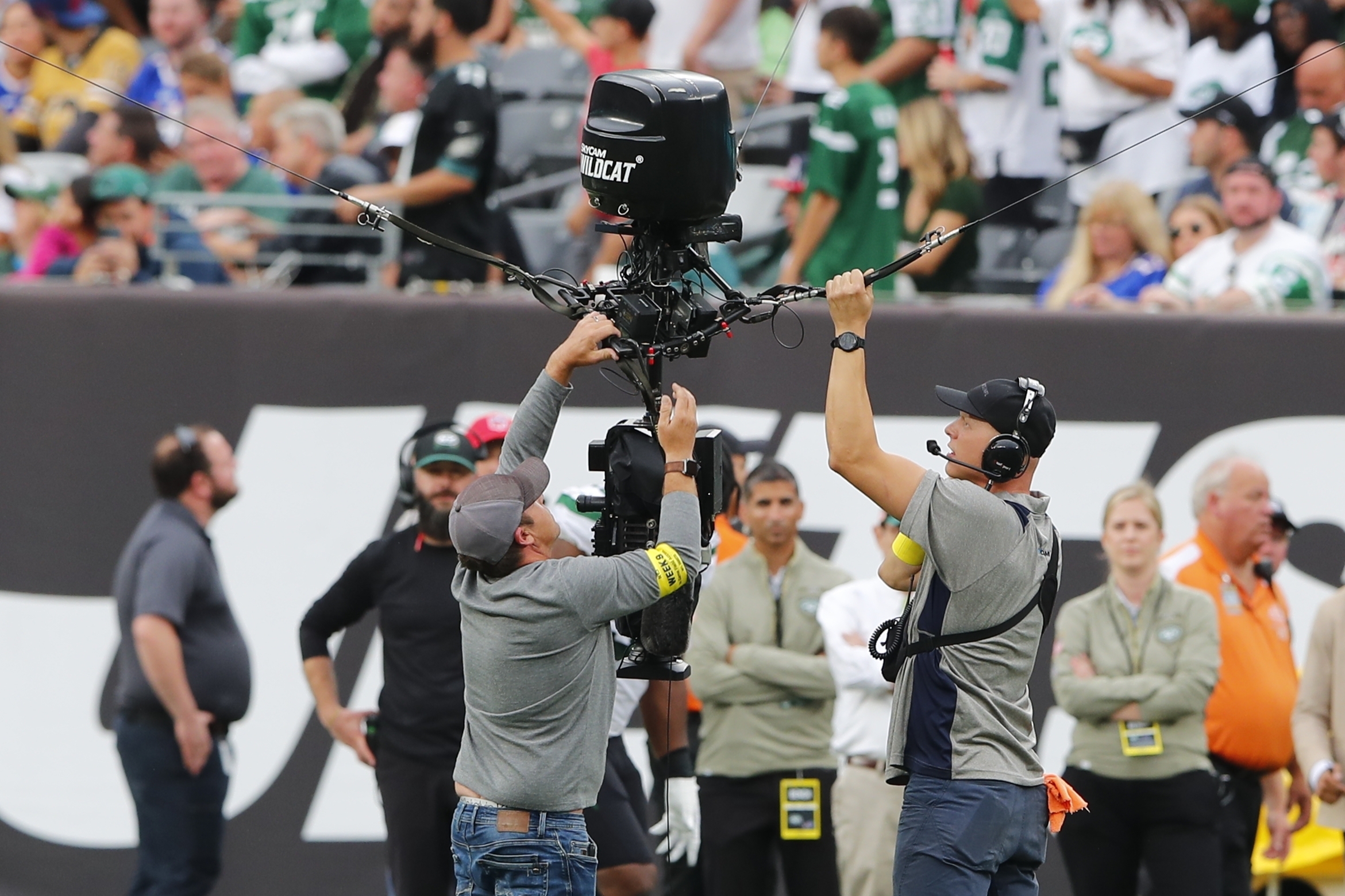 Jets-Bills Delayed Due to Broken Sky Cam