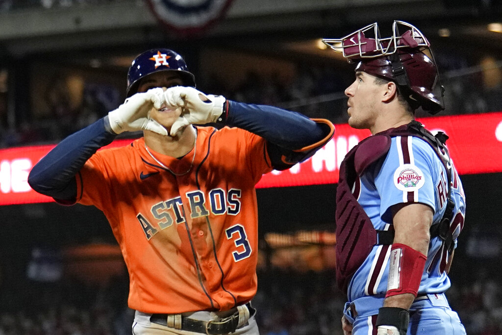 Jeremy Pena 2022 Game-Used Jersey- Worn During First Game at