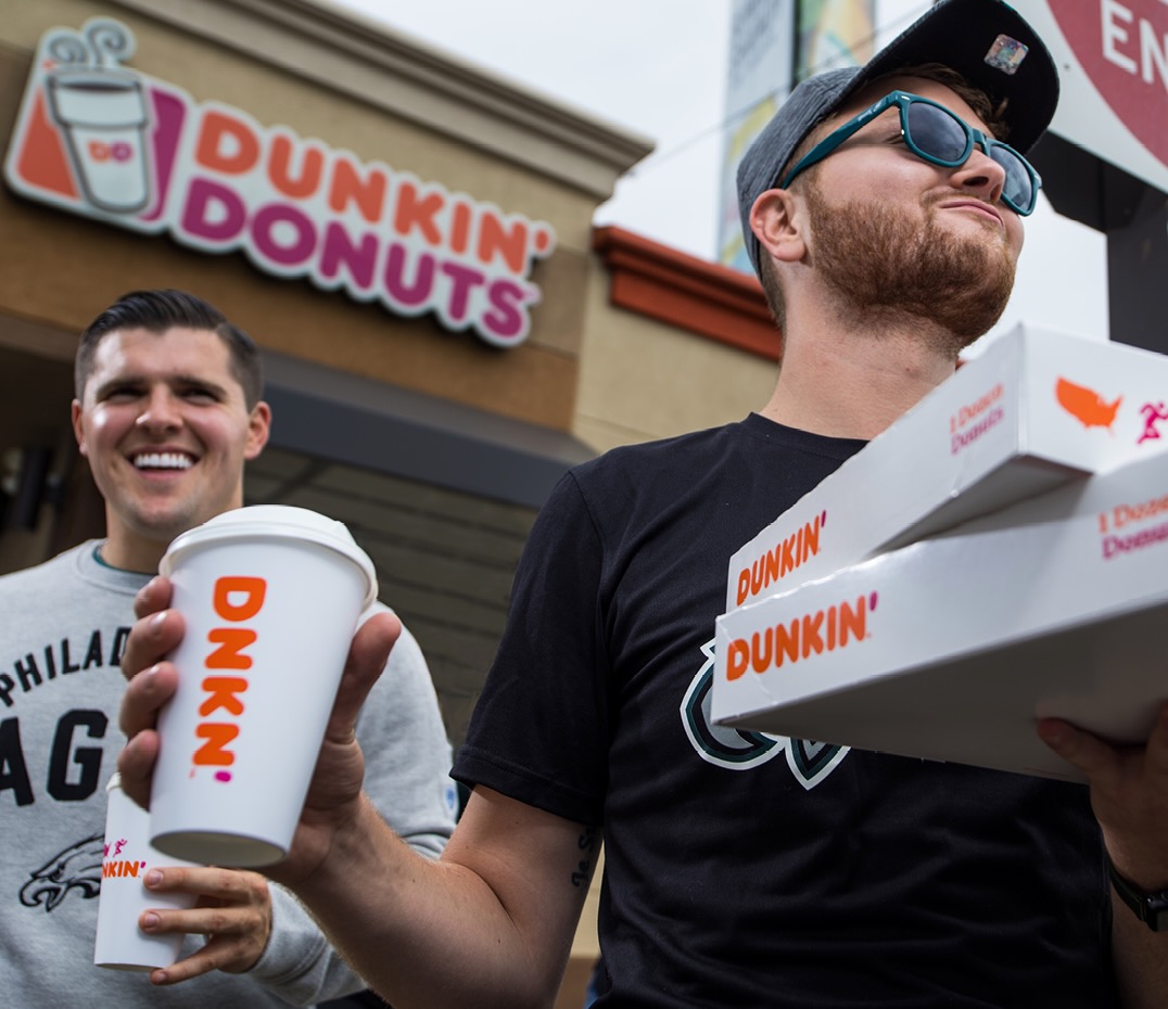 NY Giants pep rally hosted by Dunkin'