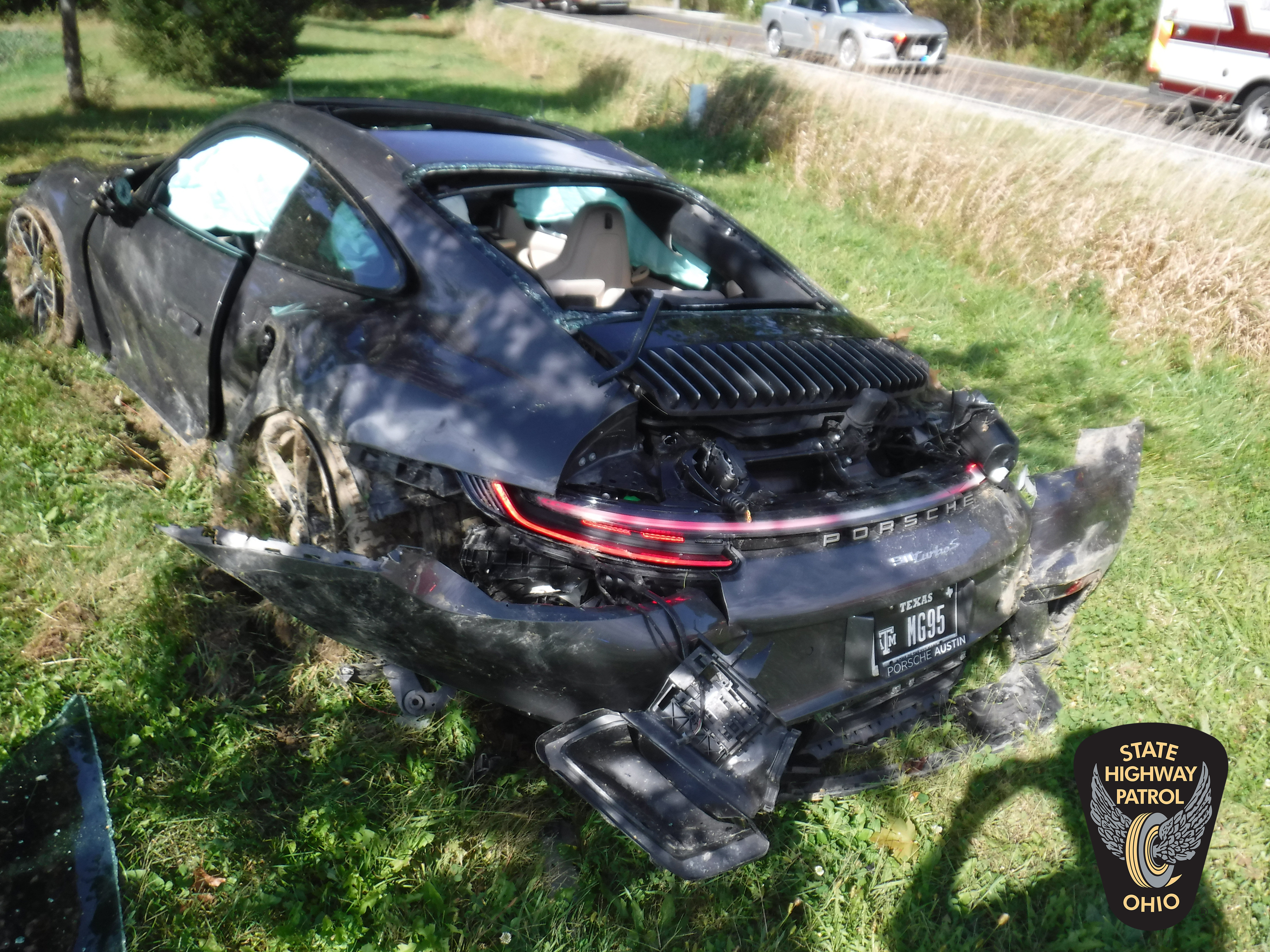 NFL's Myles Garrett Walks Away After Crashing Porsche 911 Turbo S