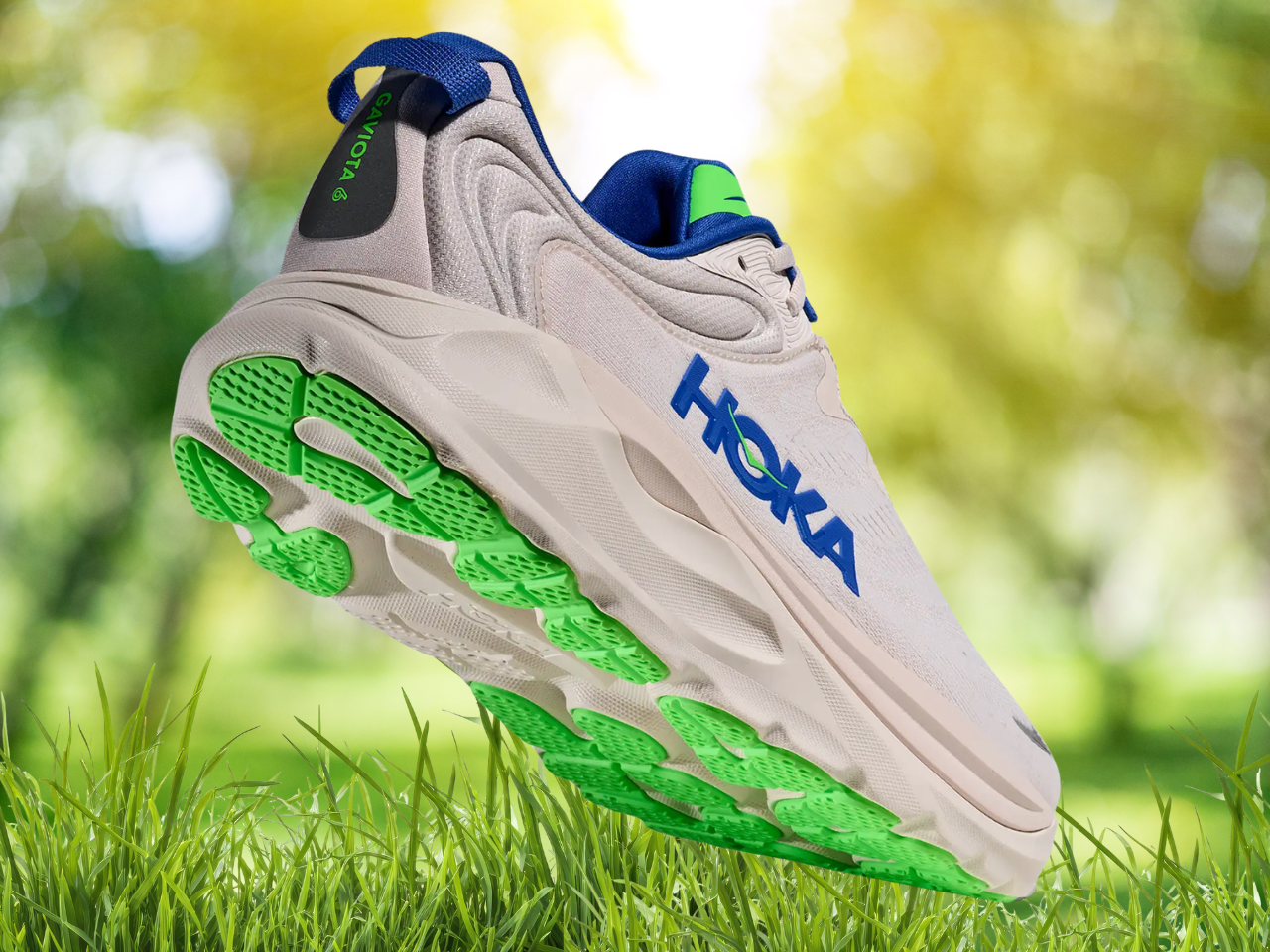 Hoka Green and Blue Running Shoes WOMEN main image 2
