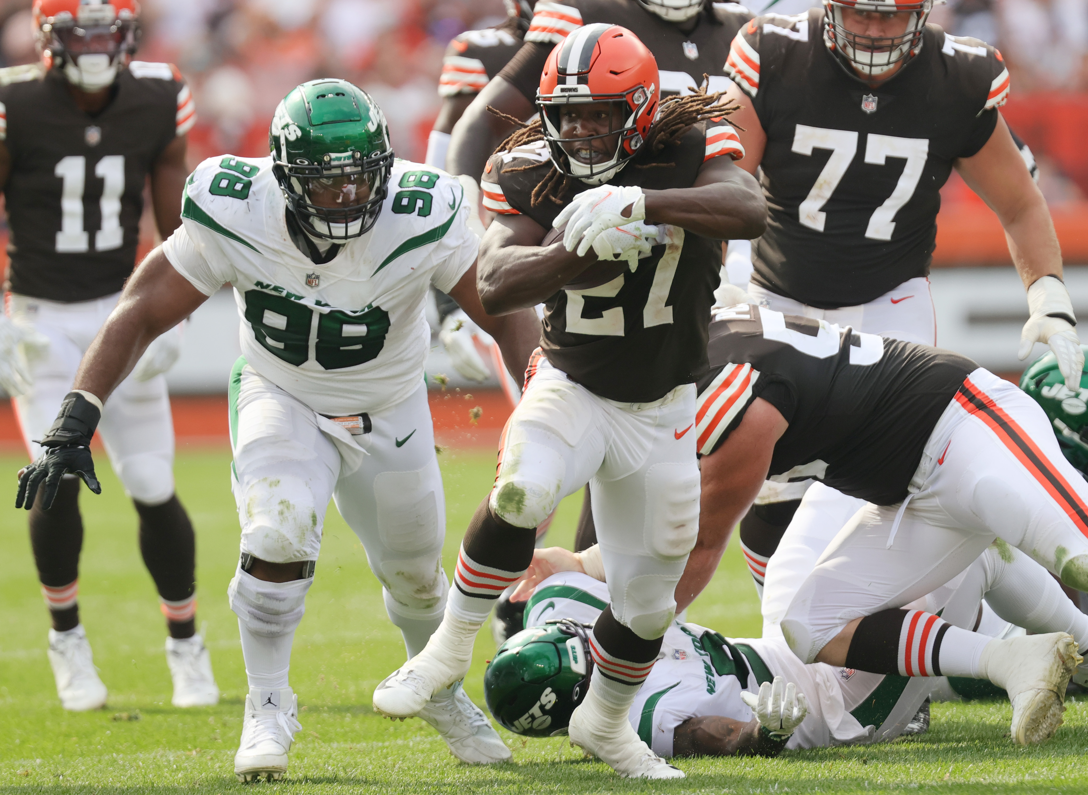 Jets Defender Comments On Stopping Chubb And Hunt