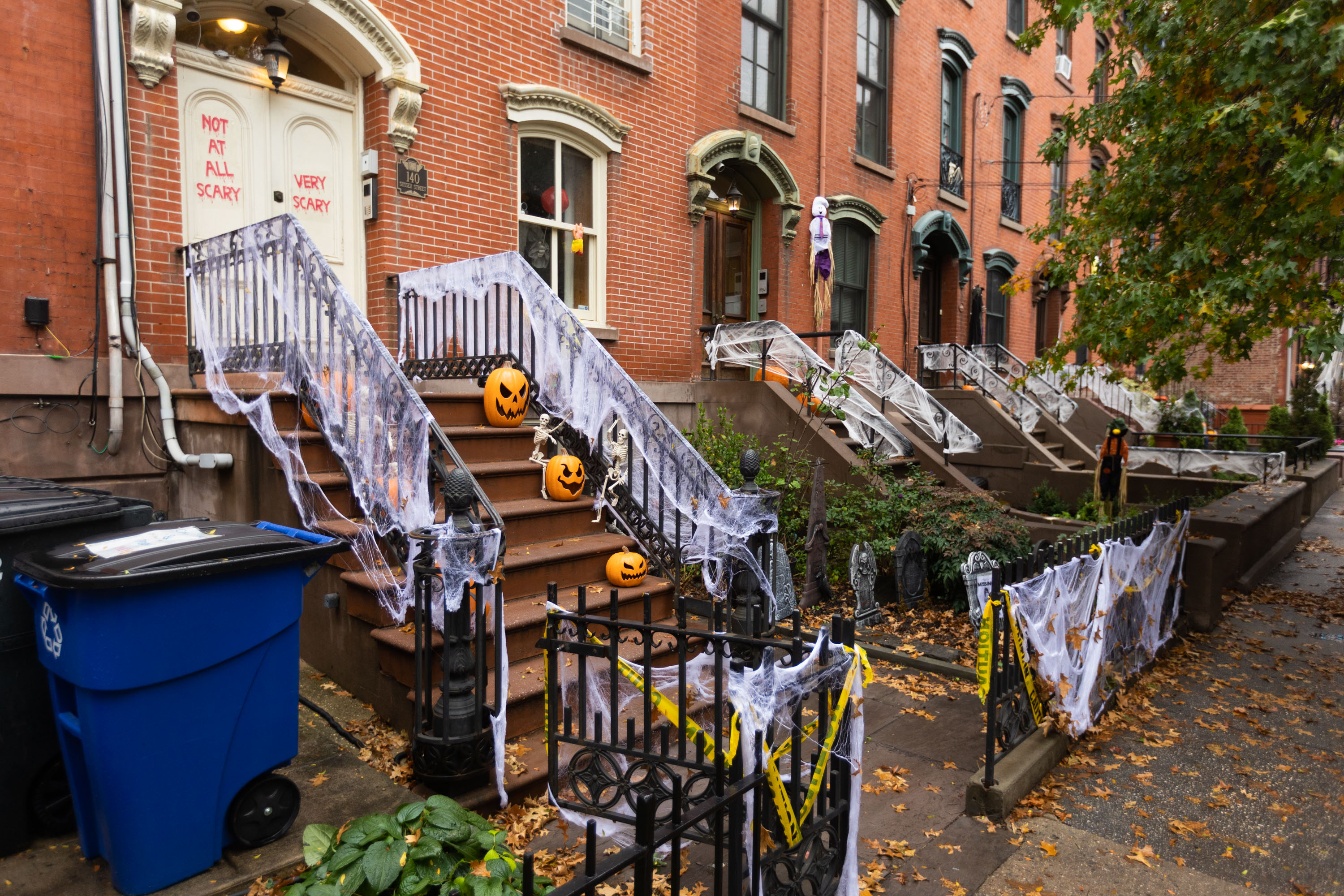 Halloweendecorated homes in Jersey City