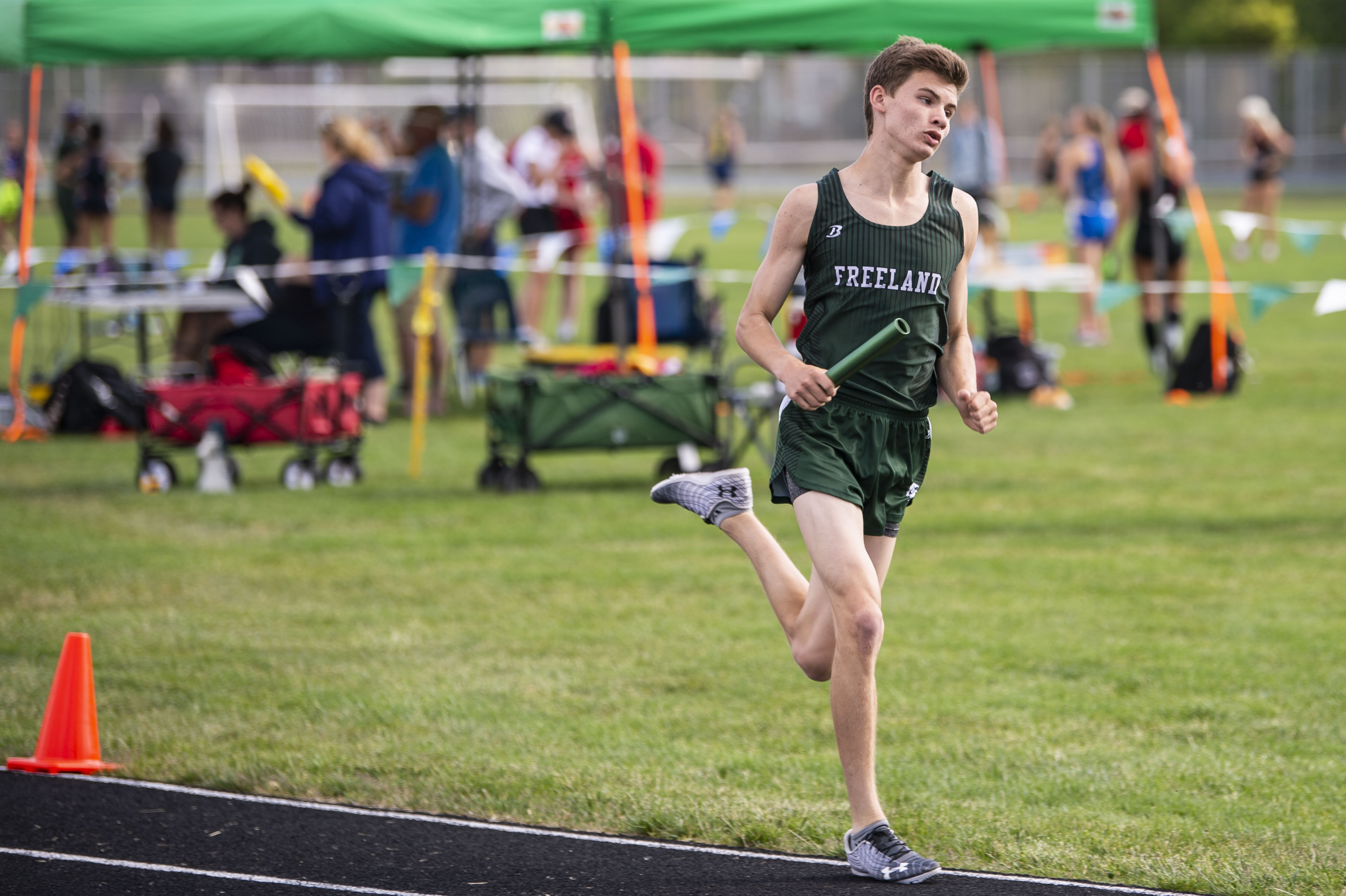 Heritage High School hosts a Saginaw County track meet