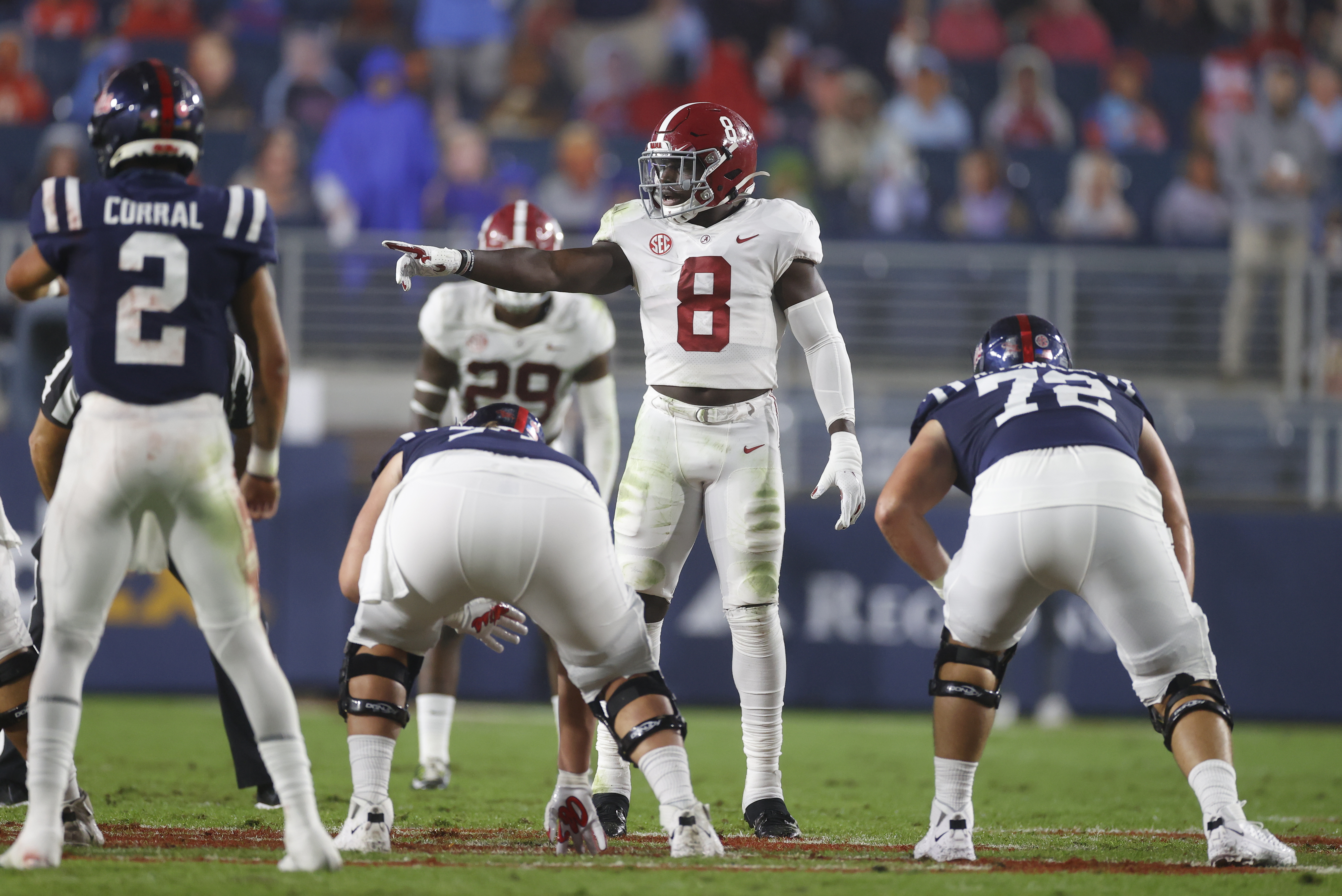 Christian Harris, now key cog in Alabama defense, game-time