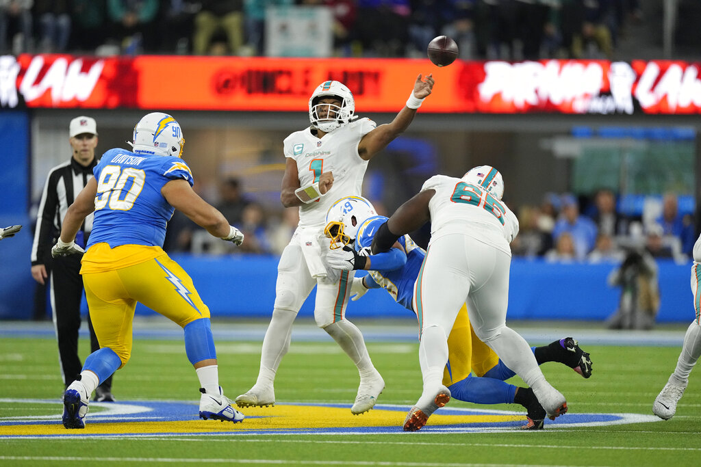 Here's the broadcast map for Dolphins vs. Chargers in Week 1