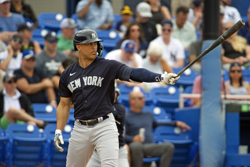 Gleyber Torres New York Yankees Unsigned Runs Off The Field Photograph