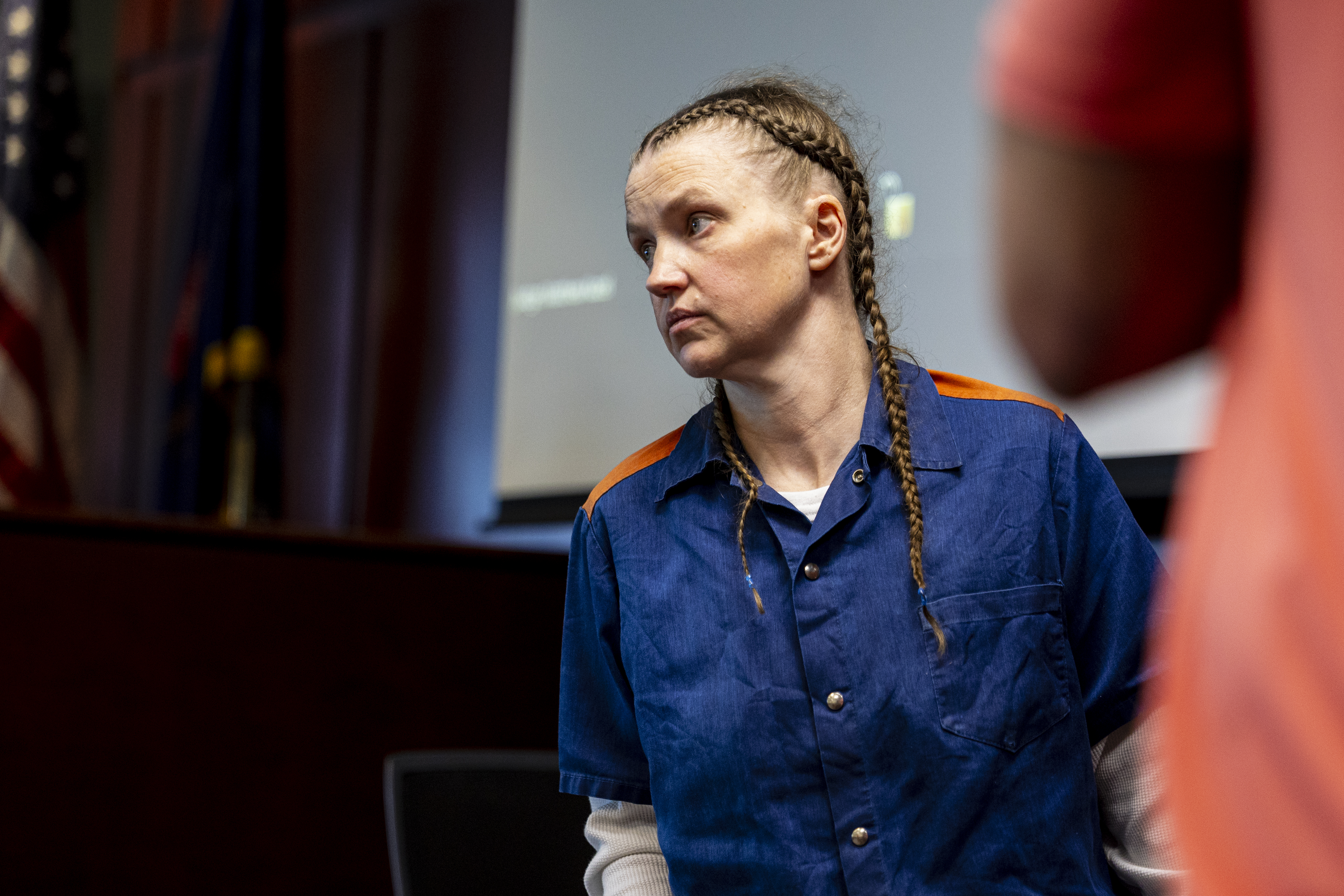 Shanda Vander Ark, the mother convicted of torturing her 15-year-old son to death, appears in court for a Ginther hearing seeking a new trial at Muskegon County Circuit Court in Muskegon, Mich. on Friday, March 20, 2026. Vander Ark’s defense claims she was in a “catatonic state” throughout her trial that featured disturbing testimony of how she inflicted cruel punishments on her son, Timothy Ferguson, leading to the boy’s death. She is currently serving life in prison without parole.
