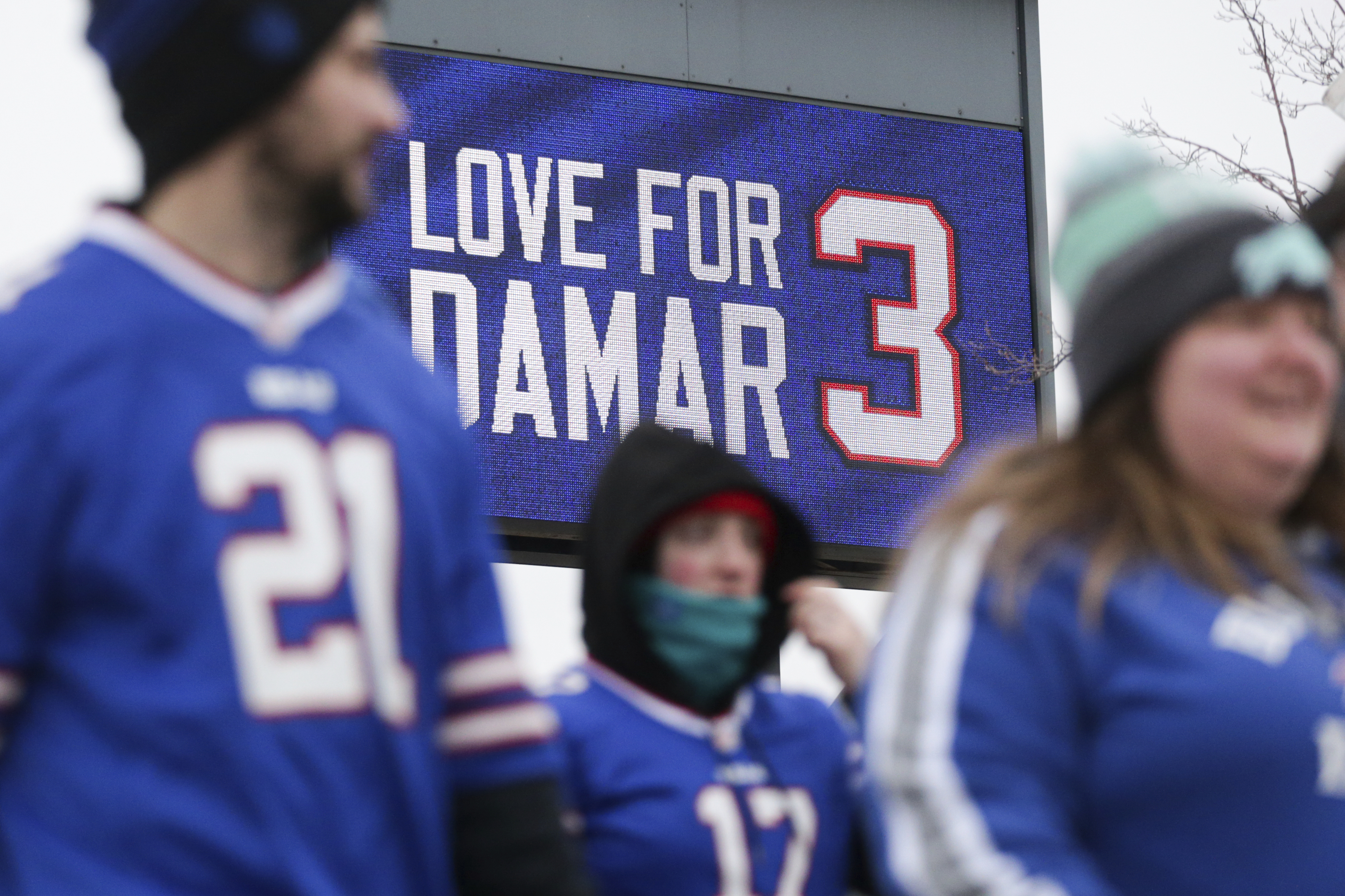 Damar Hamlin in attendance for AFC Divisional Game vs Bengals