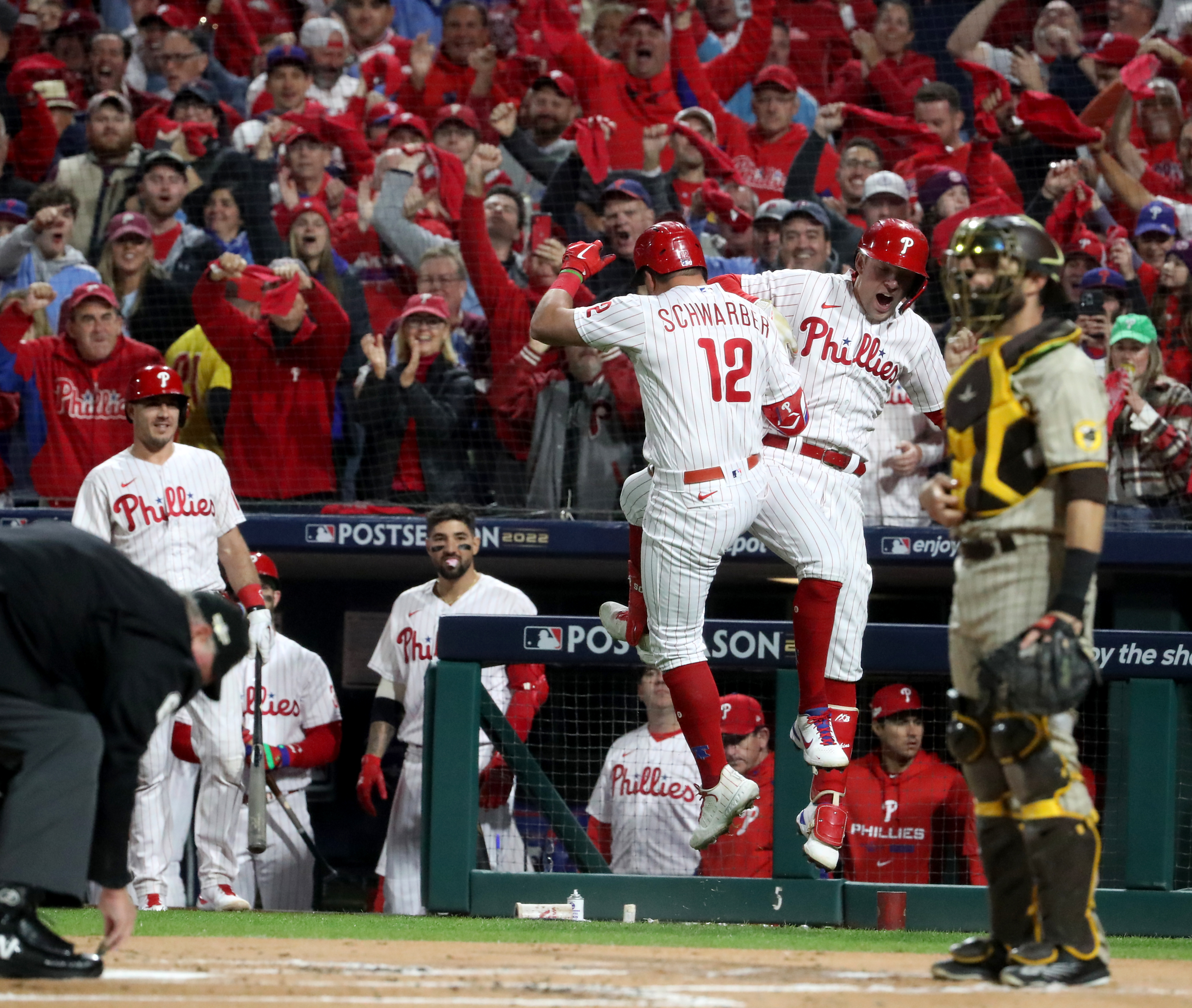 MILWAUKEE, WI - SEPTEMBER 06: Philadelphia Phillies infielder Jean Segura  (2) rounds the bases following his grand slam homerun during the first game  of a three game series between the Milwaukee Brewers