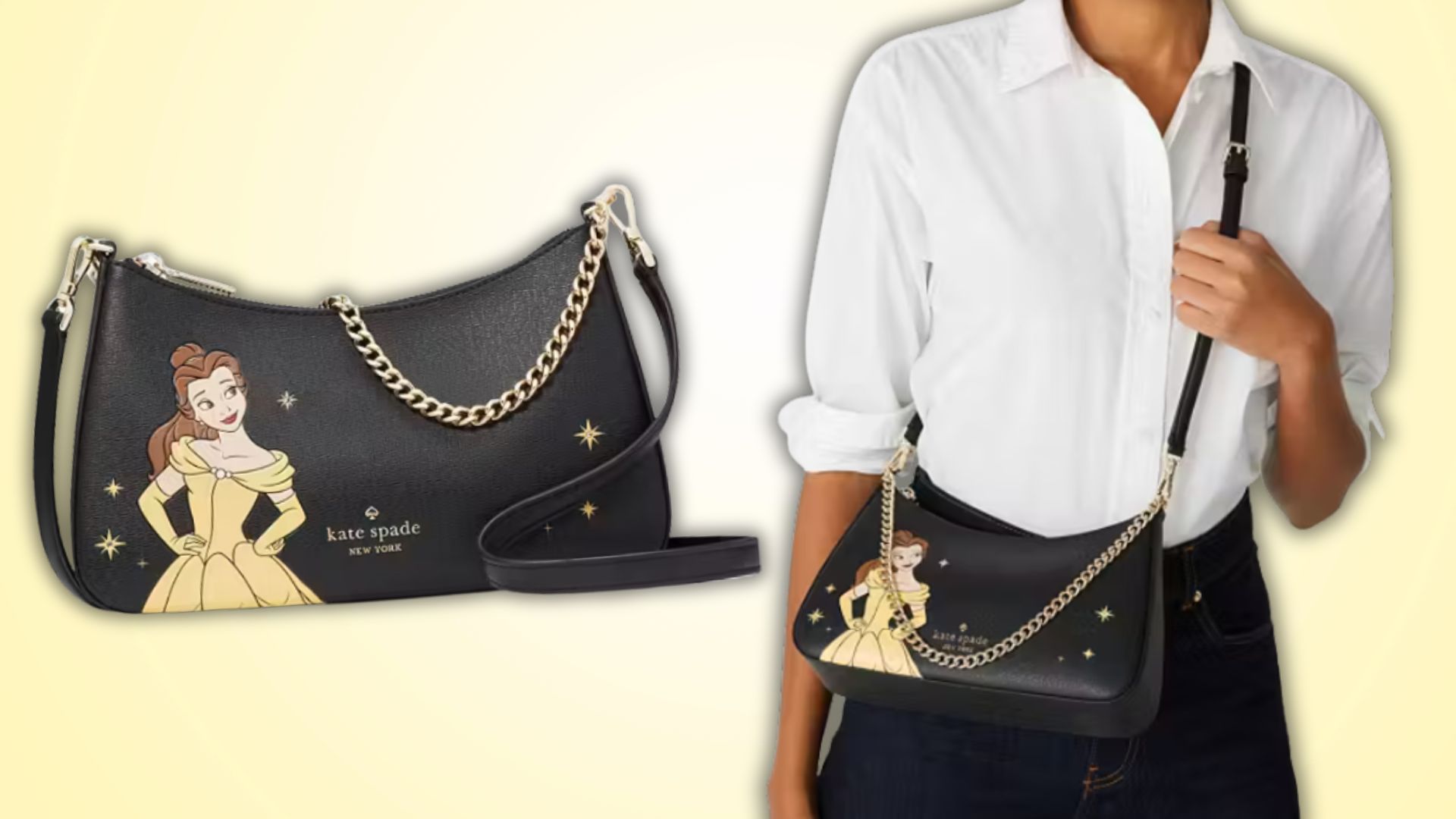 The Kate Spade x Beauty and The Beast purse is finally on sale for