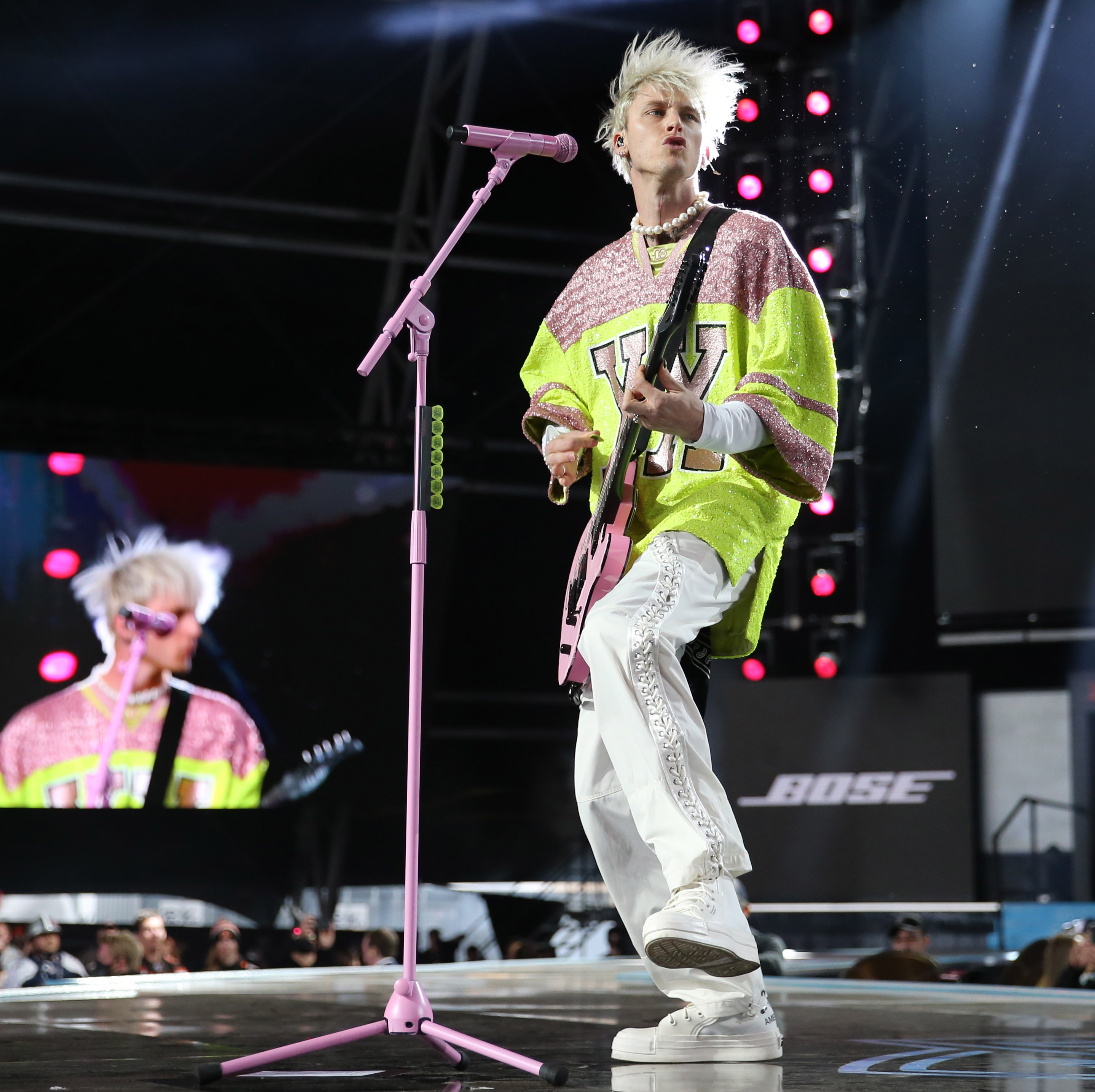 Machine Gun Kelly Performs During The 2021 Nfl Draft May 1 2021 Cleveland Com