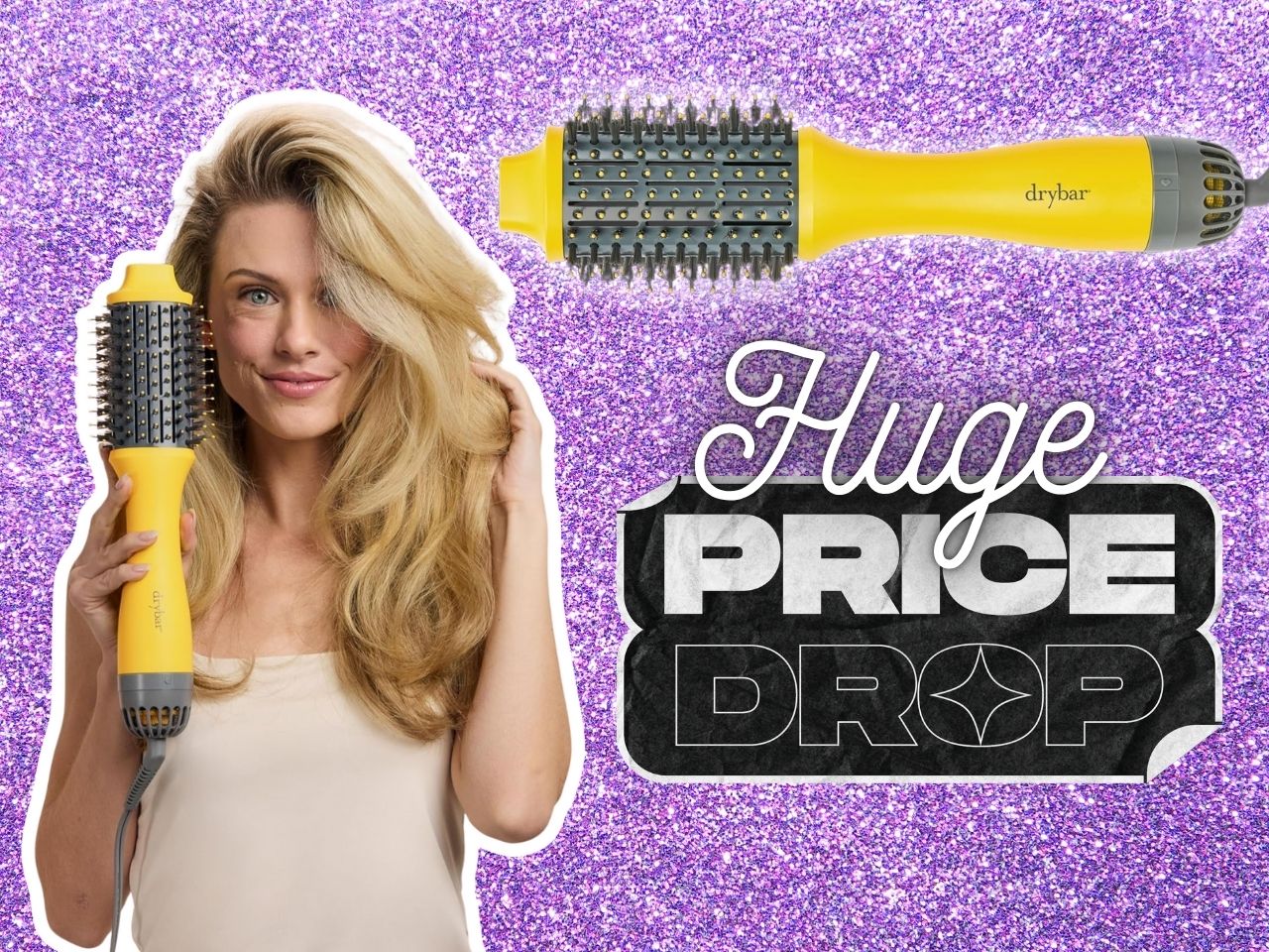 Drybar Bright Yellow Styling Brush The Lemon Bar Paddle Brush - Drybar | Sephora main image 3